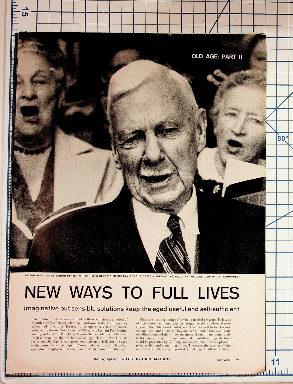 Vintage LIFE Magazine Article Old Age Senior Lives Housing Retirement 1960s
