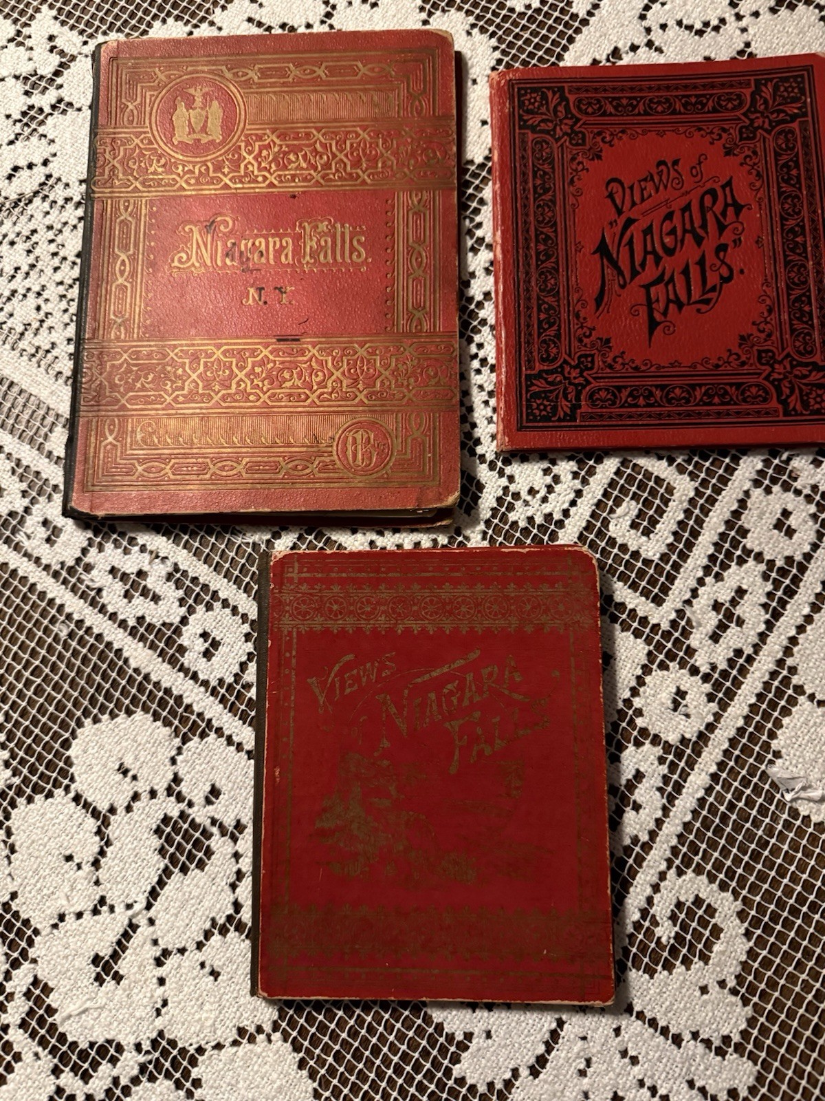 Three Early Souvenir Books Of Niagara Falls, NY. Late 1800’s ￼see Photos