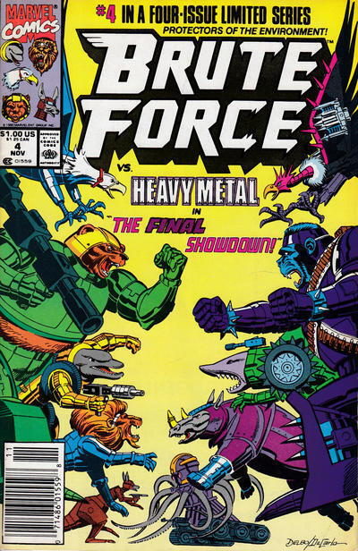 Brute Force #4 (Newsstand) FN; Marvel | we combine shipping