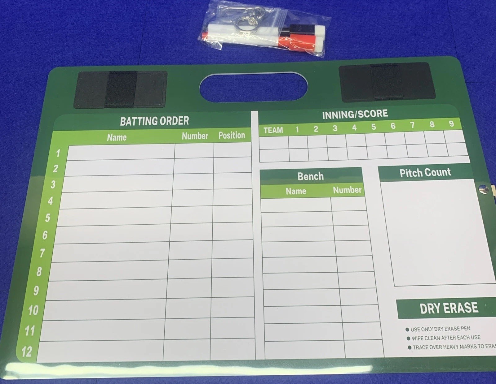 🔥Baseball Dry Erase Coaches Clipboard, Baseball Dry Erase Coaching Board