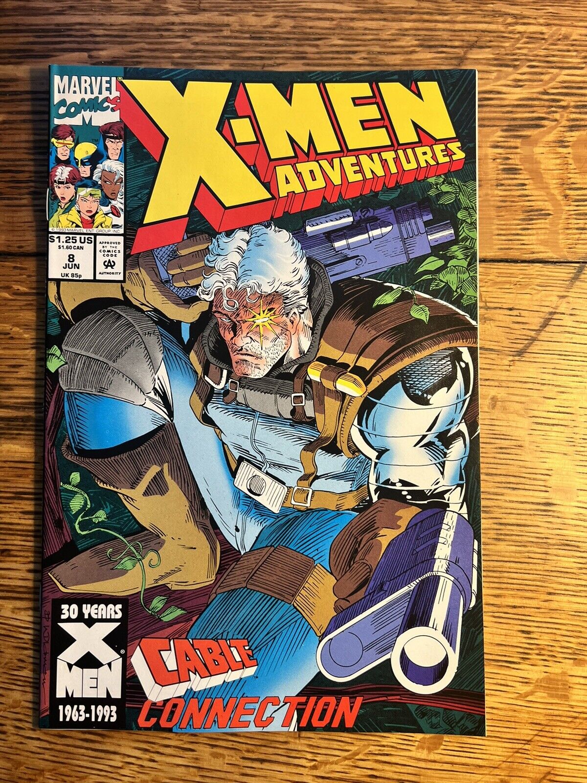 X-Men #8 Adventures, June 1993, Marvel Comic Cable