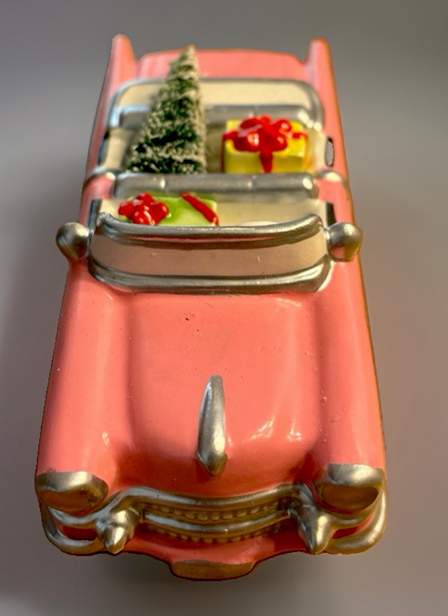 Dept 56 Original Snow Village Pink Christmas Cadillac #5413-5 Boxed and Mint