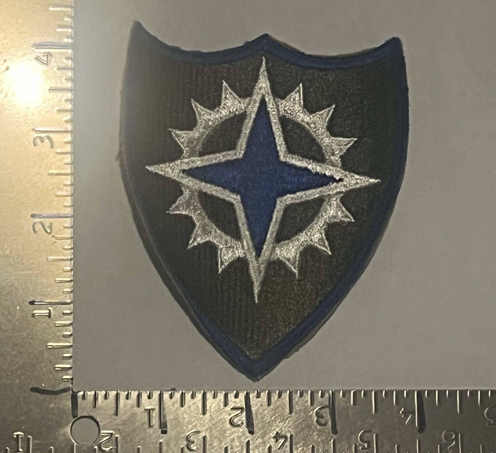 ORIGINAL WWII - U.S. 16th CORPS PATCH CUT EDGE No Glow White Back