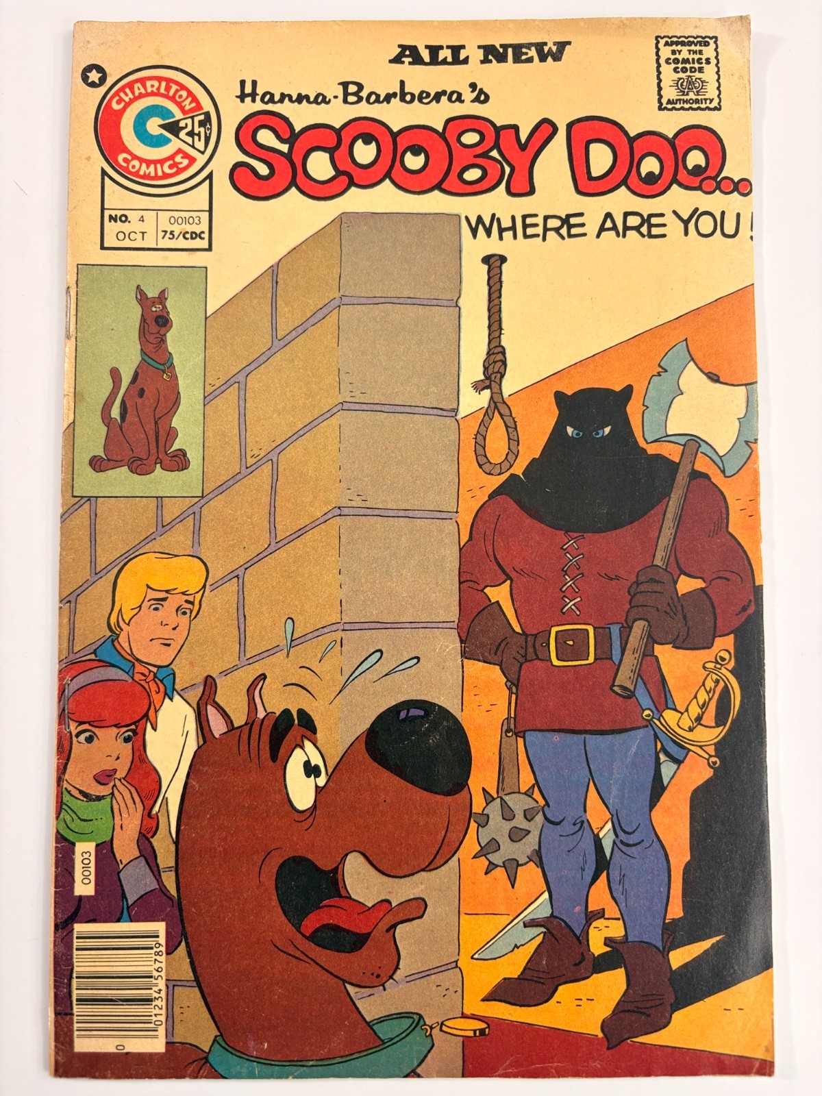 Scooby Doo Where Are You #4 Charlton 1975 Hanna Barbera Bronze Age VG 4.0