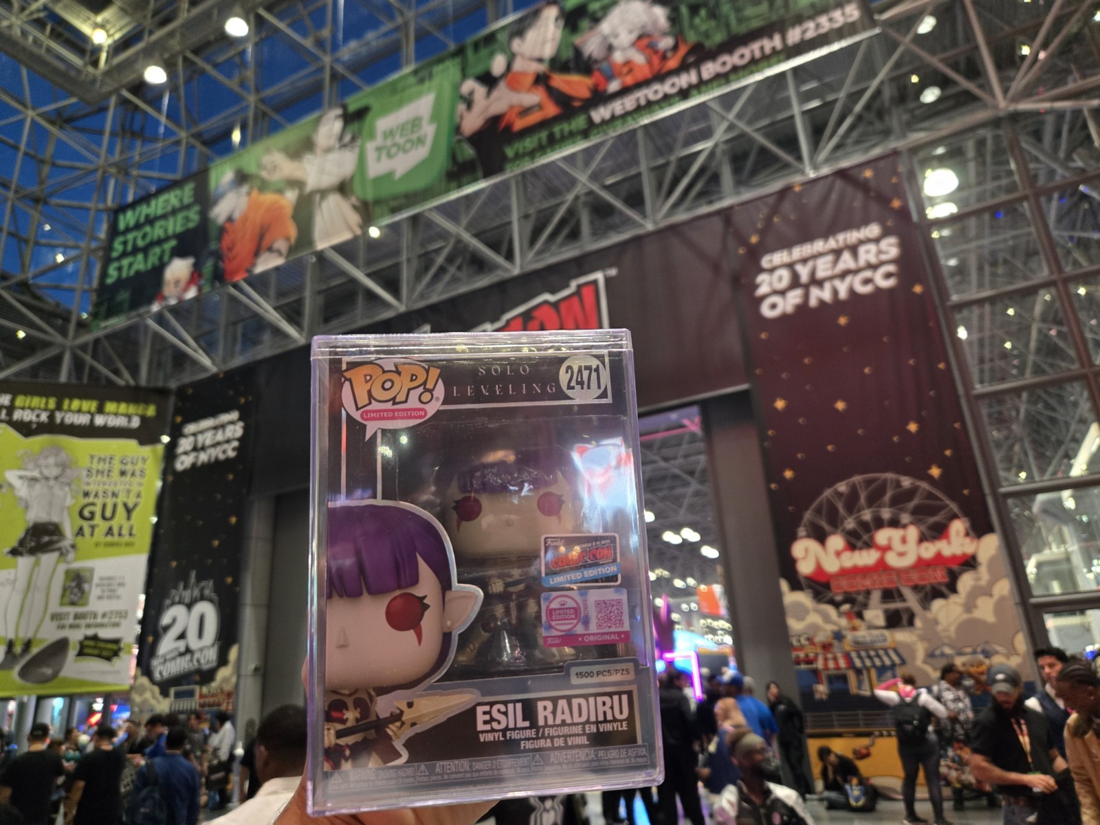NYCC 2026 FUNKO POP SOLO LEVELING ESIL RADIRU UNMASKED LE1500 SOLD OUT** NYCC 2026 FUNKO POP SOLO LEVELING ESIL RADIRU UNMASKED LE1500 SOLD OUT**