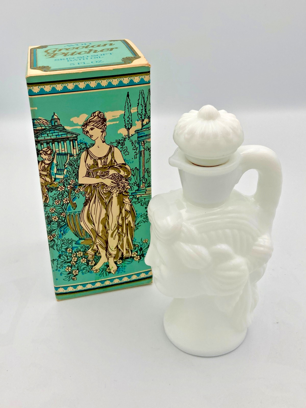 Vintage (1970s) Grecian Pitcher Decanter With Its Original Box