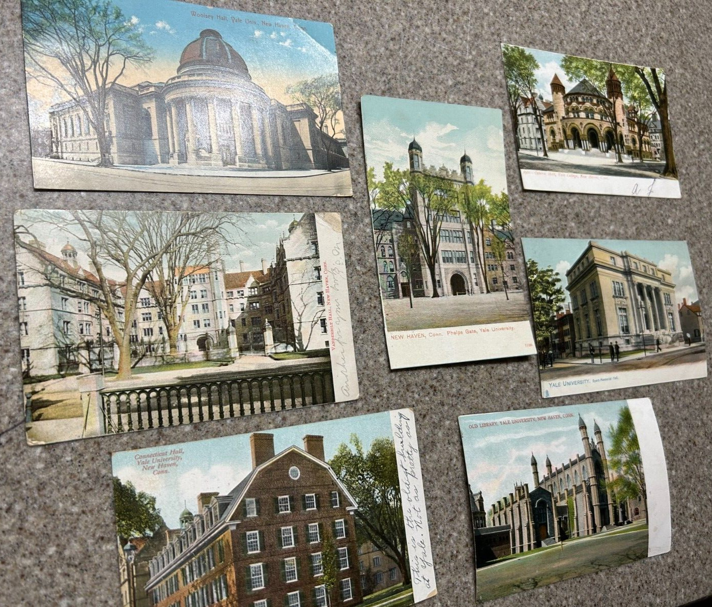 Lot of 7 - Vintage Postcard Connecticut 1900 - 1920 New Haven, Yale University