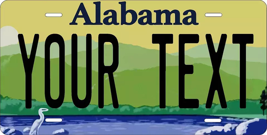 Kids State License Plate Personalized With Their Name 3x6