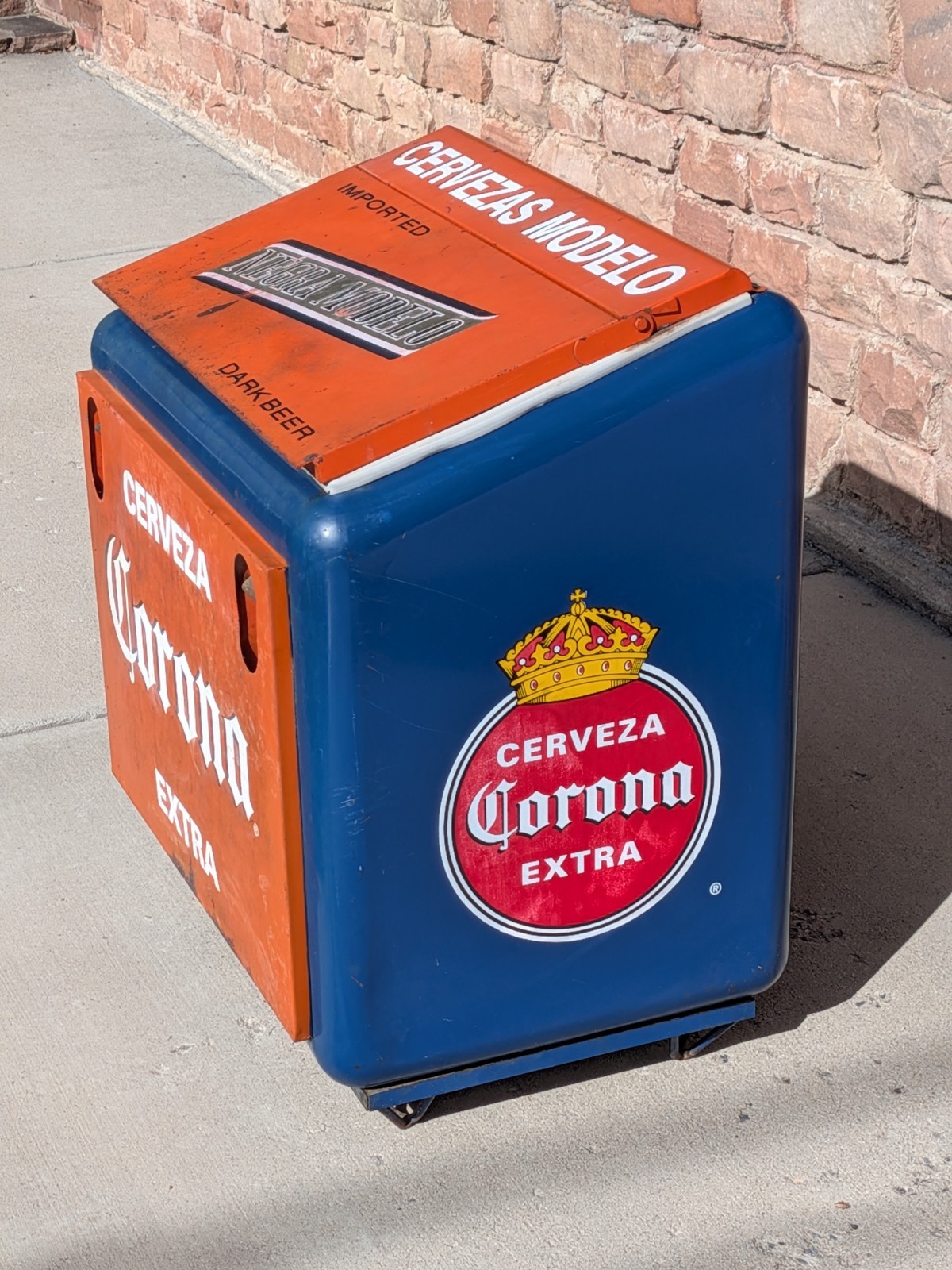Rare 1950\'s Vintage Corona Beer Ice Chest Garage Party Cooler Cervezas $475