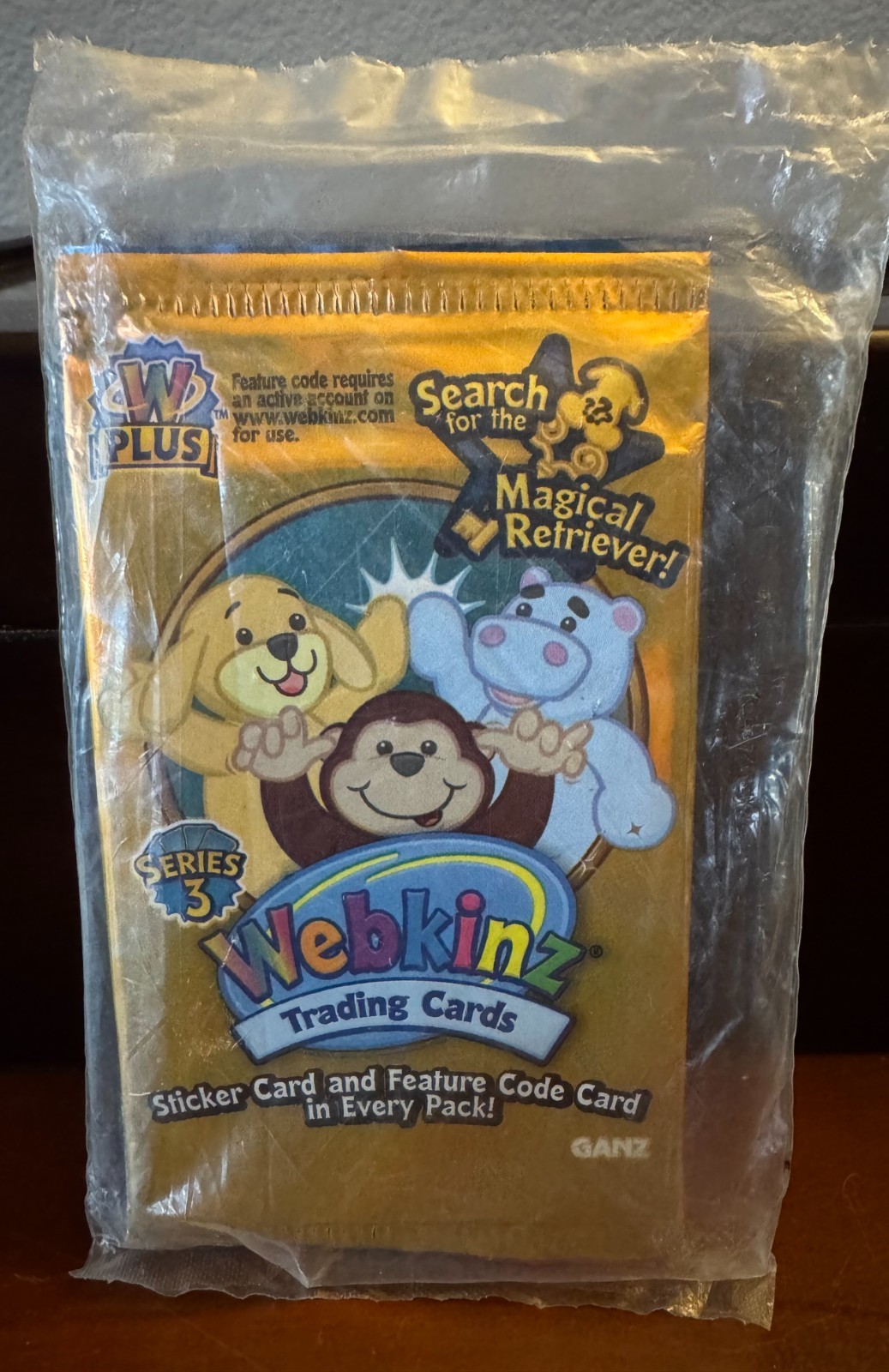 Webkinz Trading Cards 3 Pack Series 3 Magical Retriever W PLUS Factory Sealed
