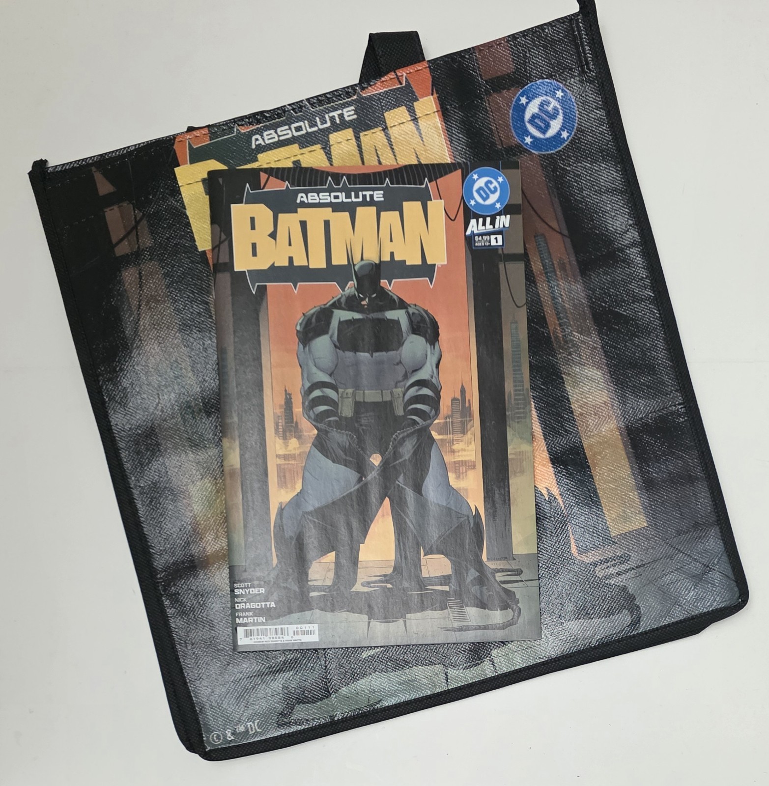 Absolute Batman #1 With Batman Day Tote Bag DC Comics Dragotta Snyder 1st Print
