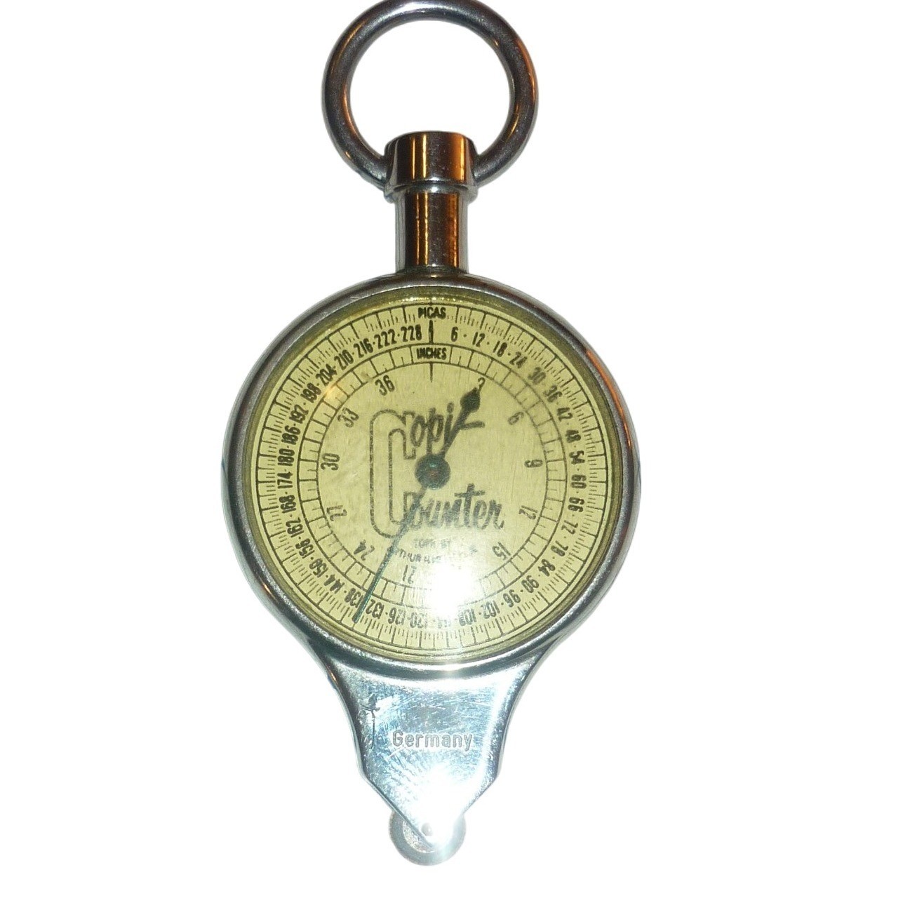 Vintage C-Thru Copi-Counter Map Measurer Opisometer Germany Picas Agates Inches