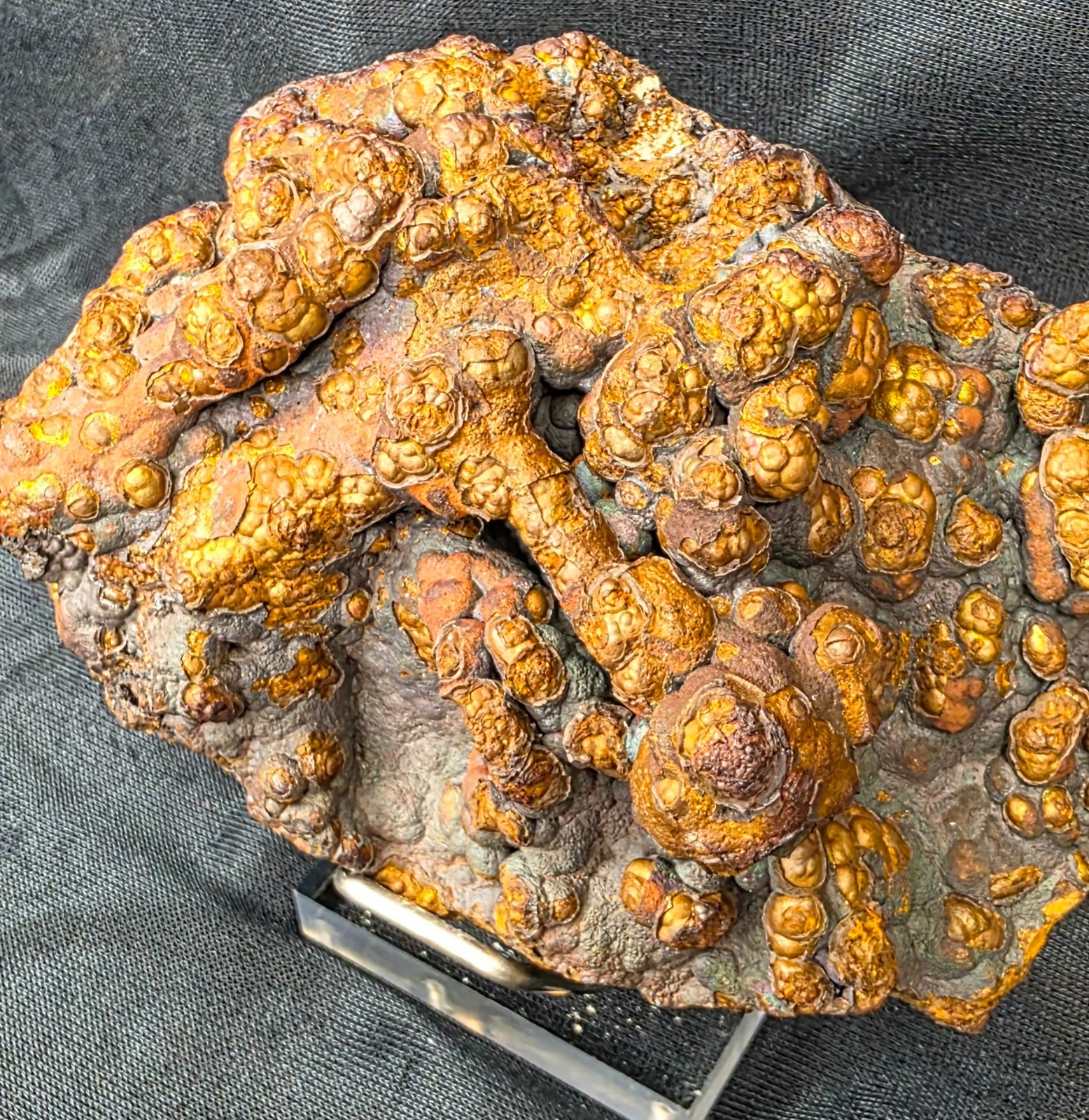 Iridescent Botryoidal Goethite Hematite La Arboleda Spain 426g Mineral