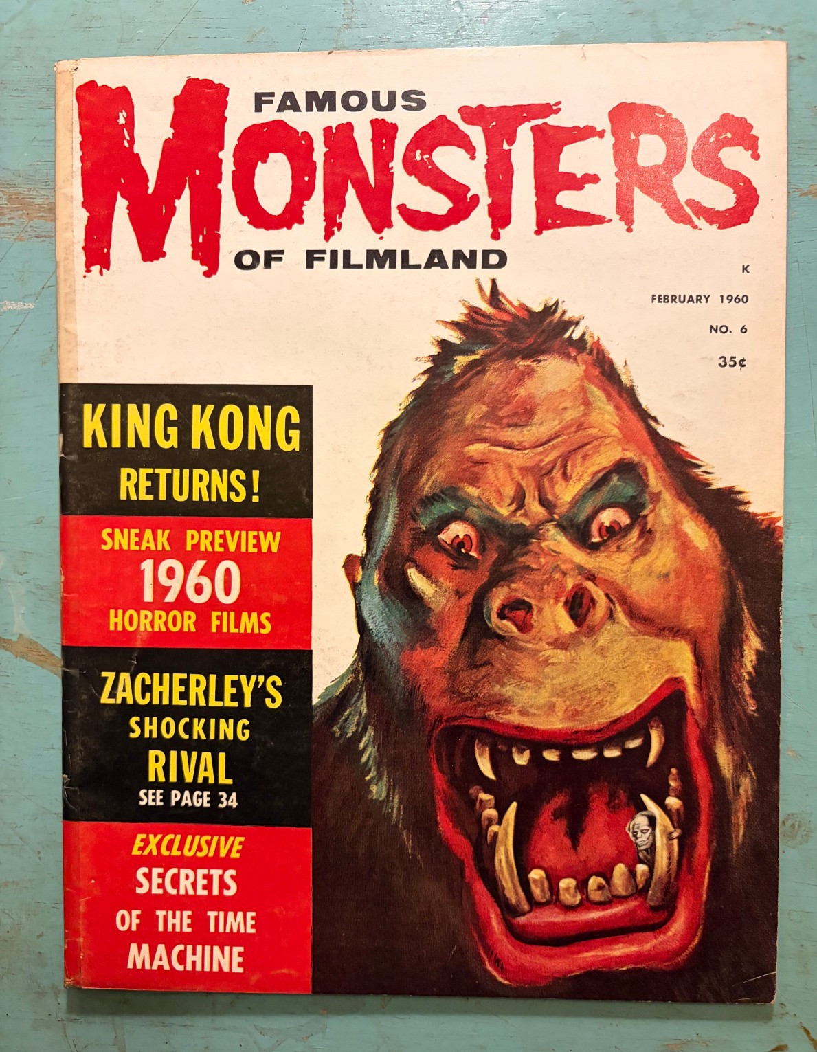 Famous Monsters of Filmland 6 - 1960  archivally stored
