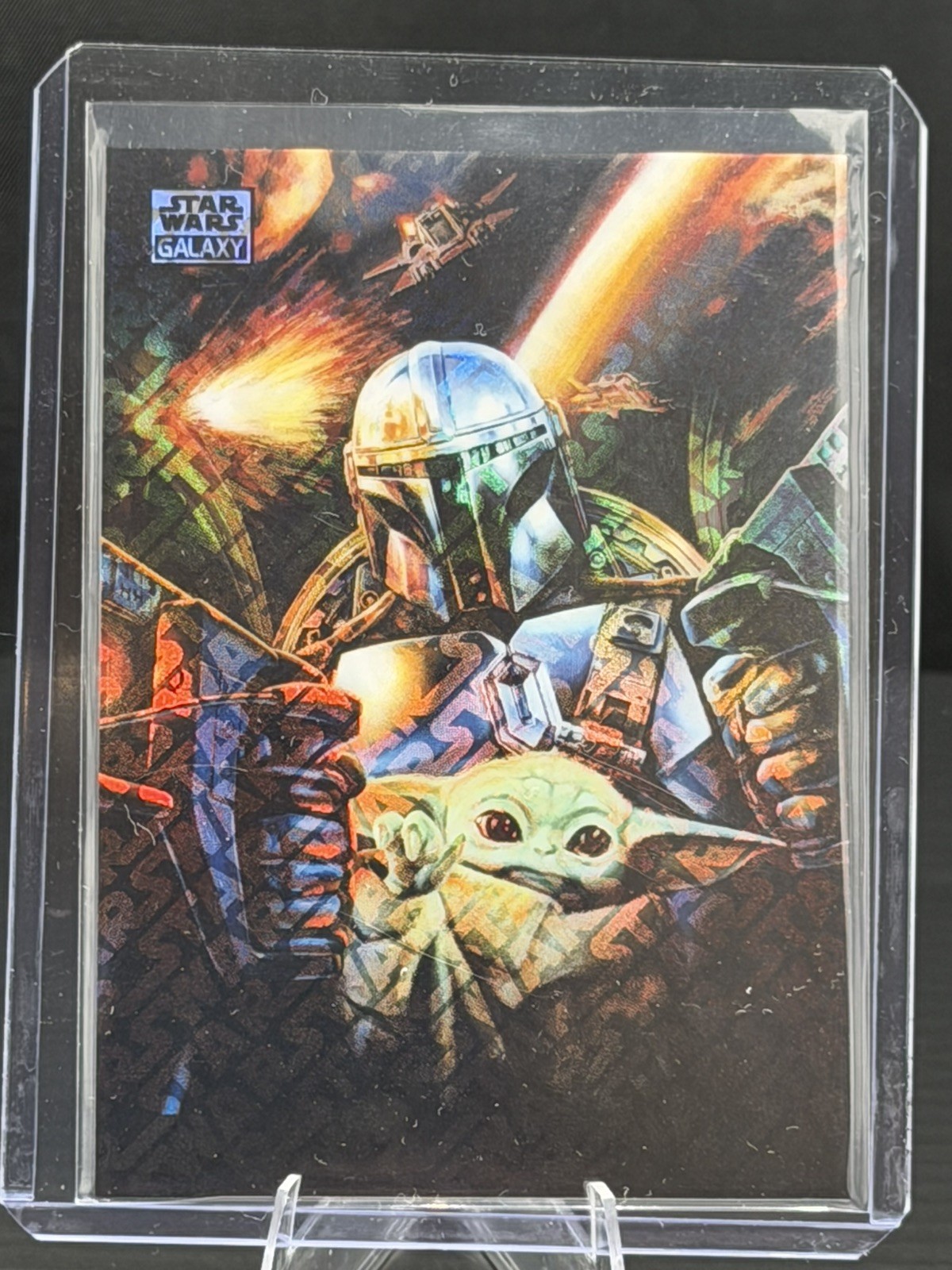 2026 Topps Chrome Star Wars Galaxy #1 The Mandalorian\'s Escape /77 Logofractor