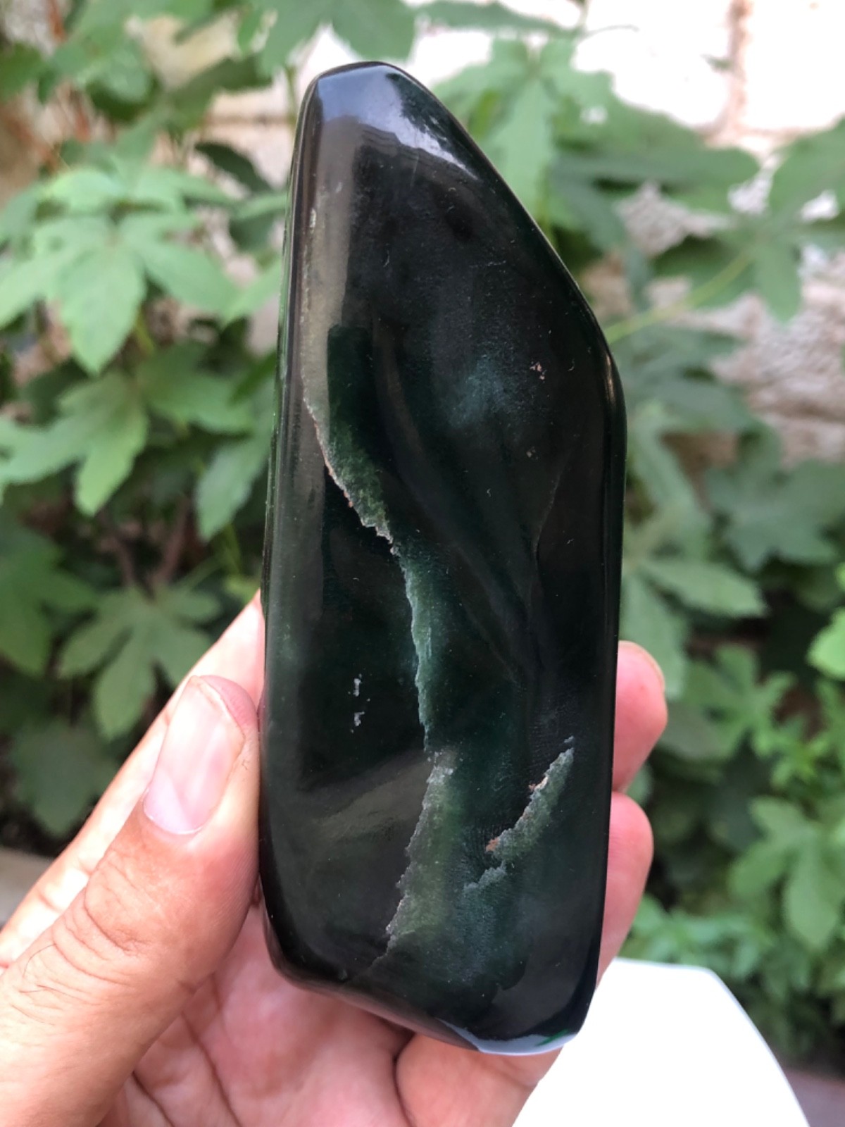 420g Natural Green Nephrite Jade Collector Crystal Home Décor Specimen