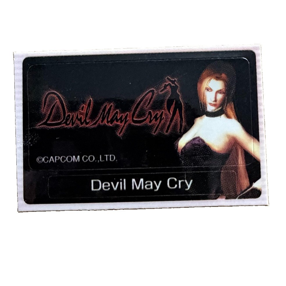 Sony PlayStation 2 PS2 Devil May Cry Dmc Capcom Promo Memory Card Sticker Skin
