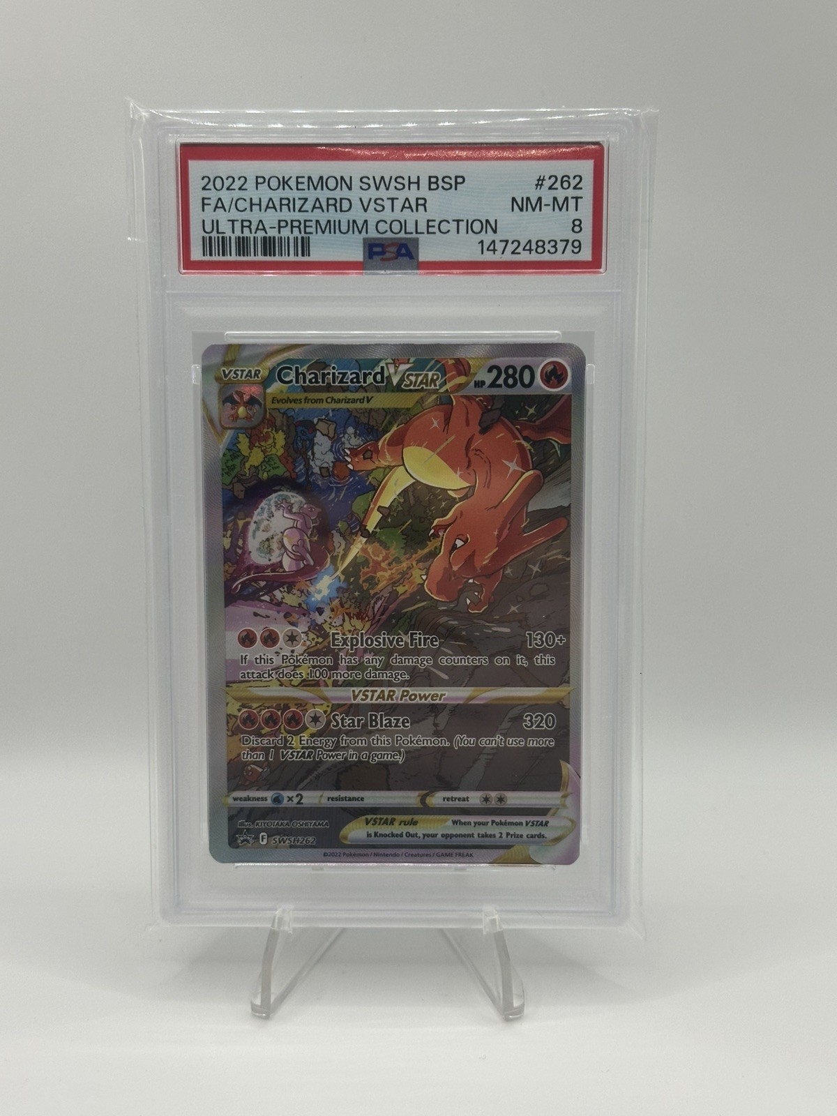 Charizard VSTAR #262 PSA 8 2022 Pokemon SWSH Full Art