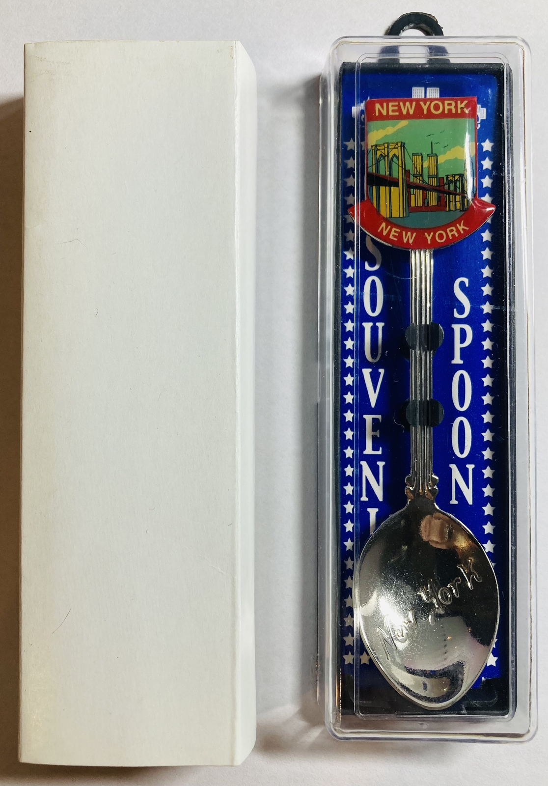 World Trade Center Souvenir Spoon Mint in Box WTC Pre - 9/11 2001 New York NYC