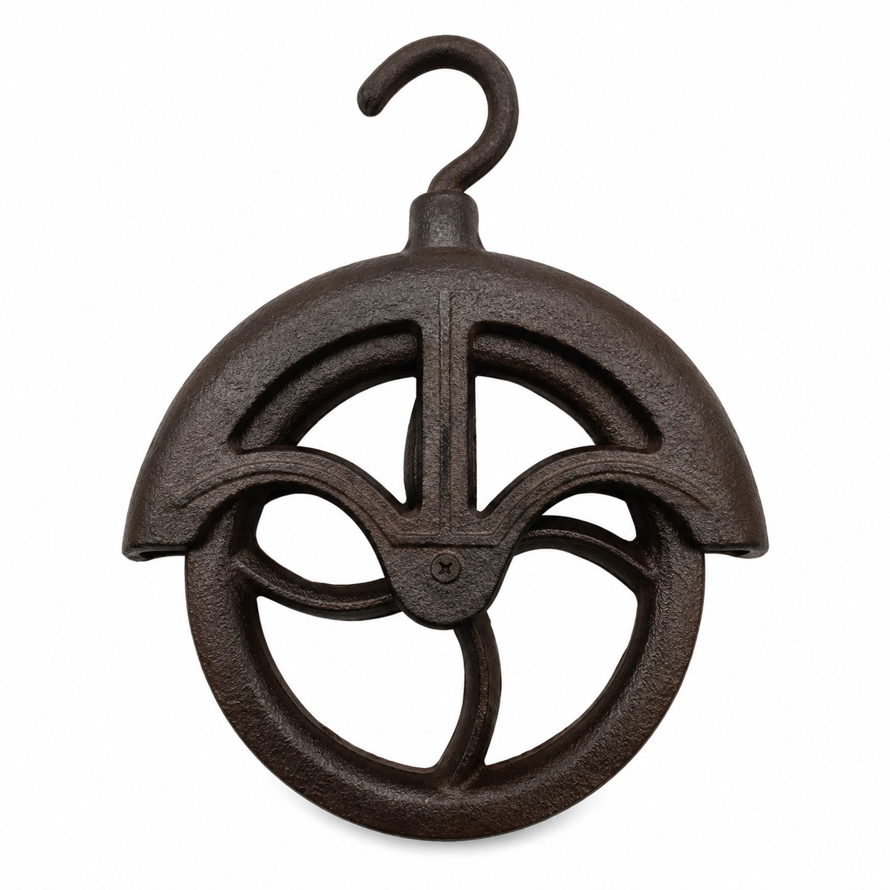Cast Iron Decorative Barn Pulley Plant Hanger Rustic Farmhouse Decor 9