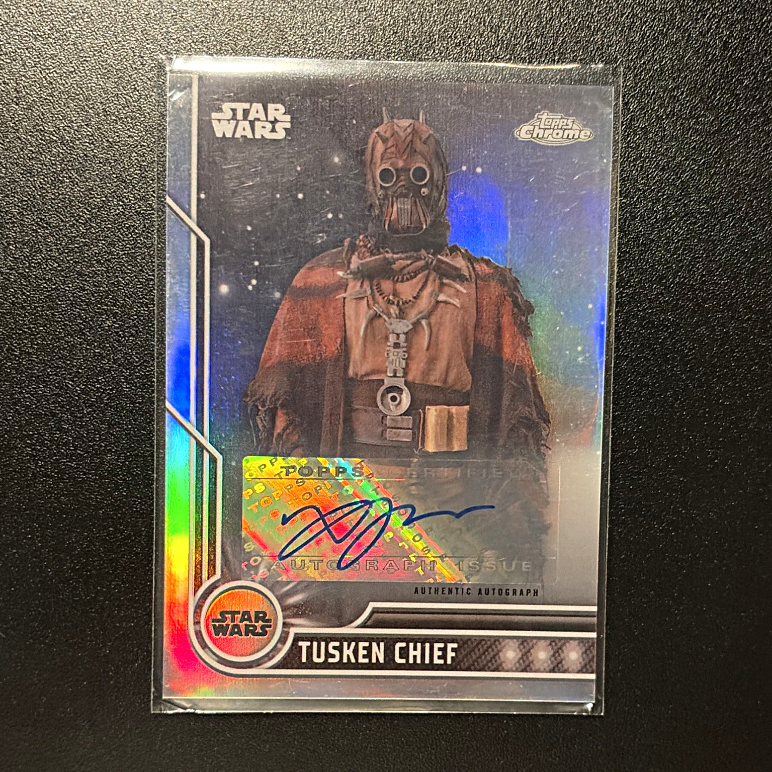 Topps 2024 Topps Chrome Star Wars Tusken Chief #36 Autograph Xavier Jimenez
