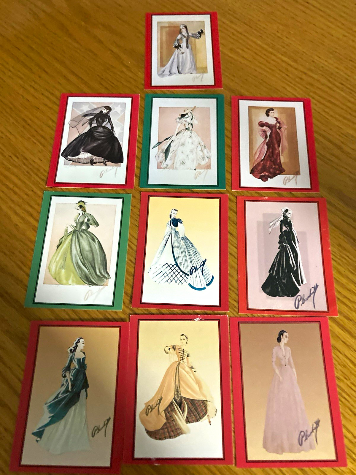 Gone With The Wind Dress Cards
