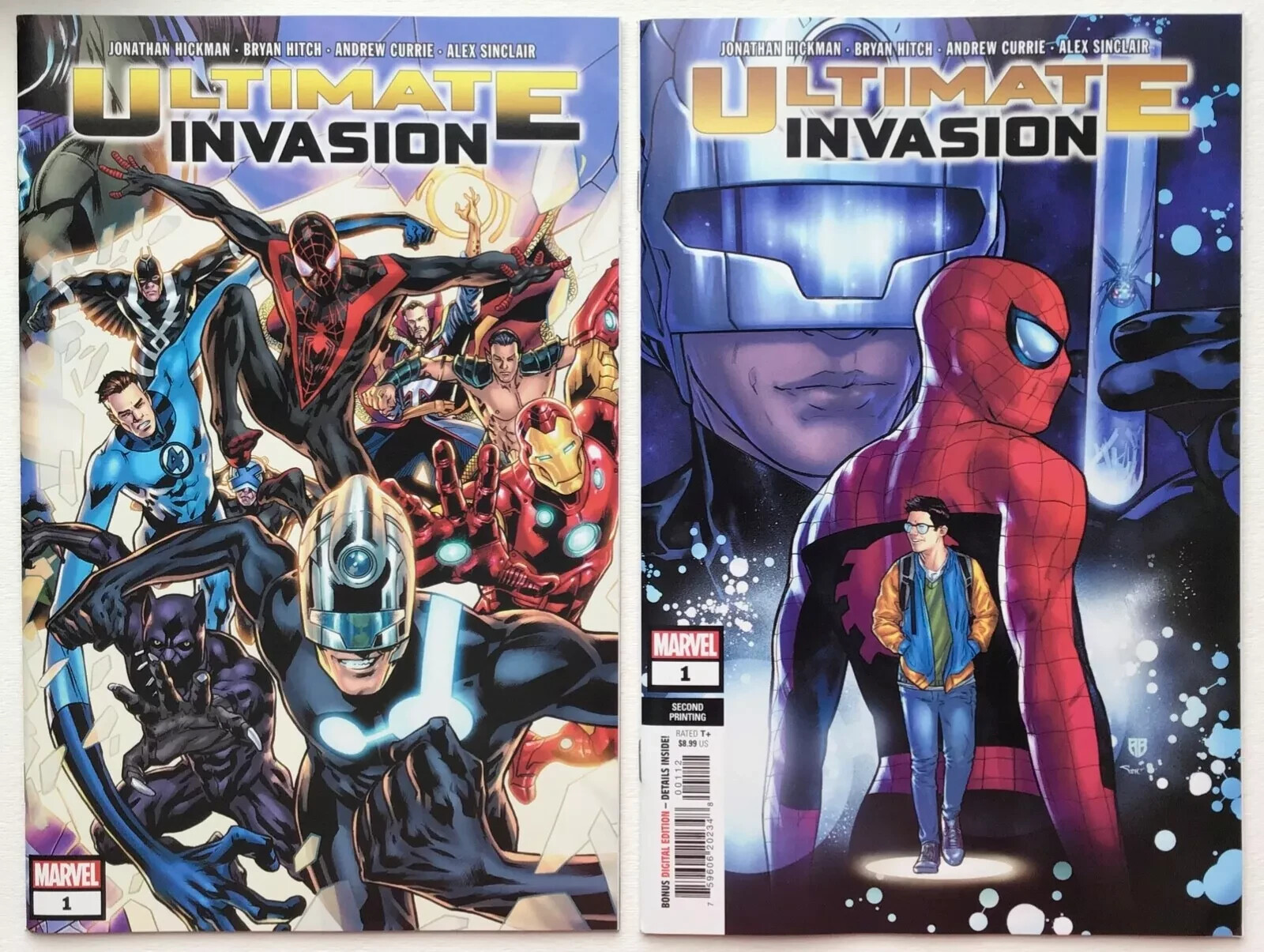 Ultimate Invasion 1 (1st & 2nd Prints) Set of 2 Copies NM Ultimate Spider-Man