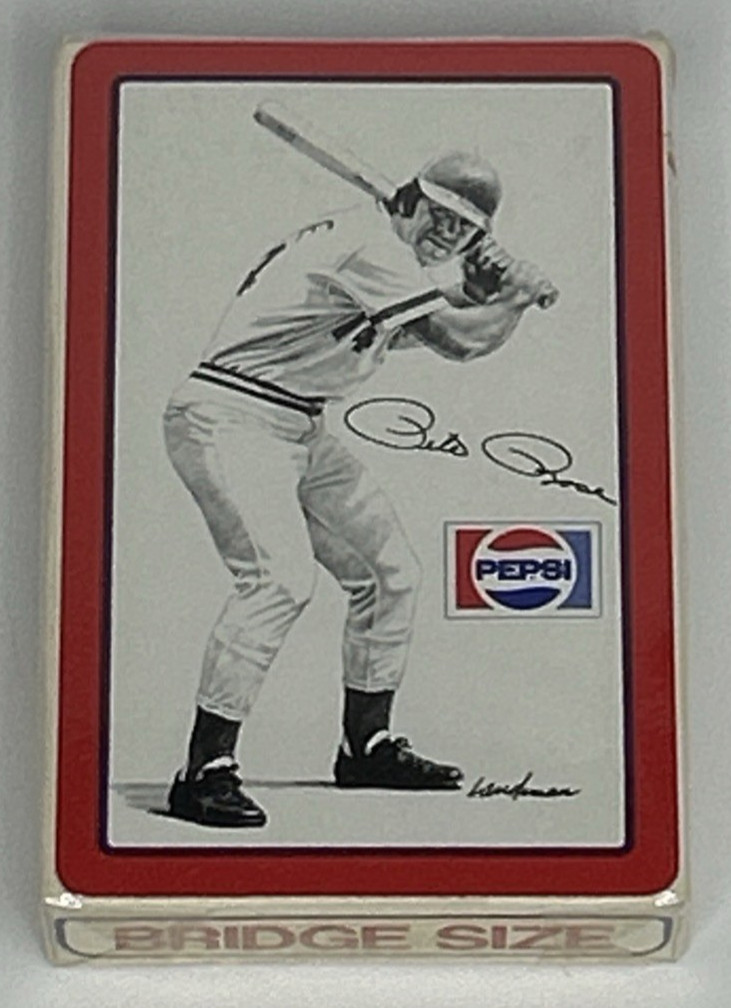 1977 Pepsi Pete Rose Superstars On Deck 54-Card Playing Deck Factory Sealed