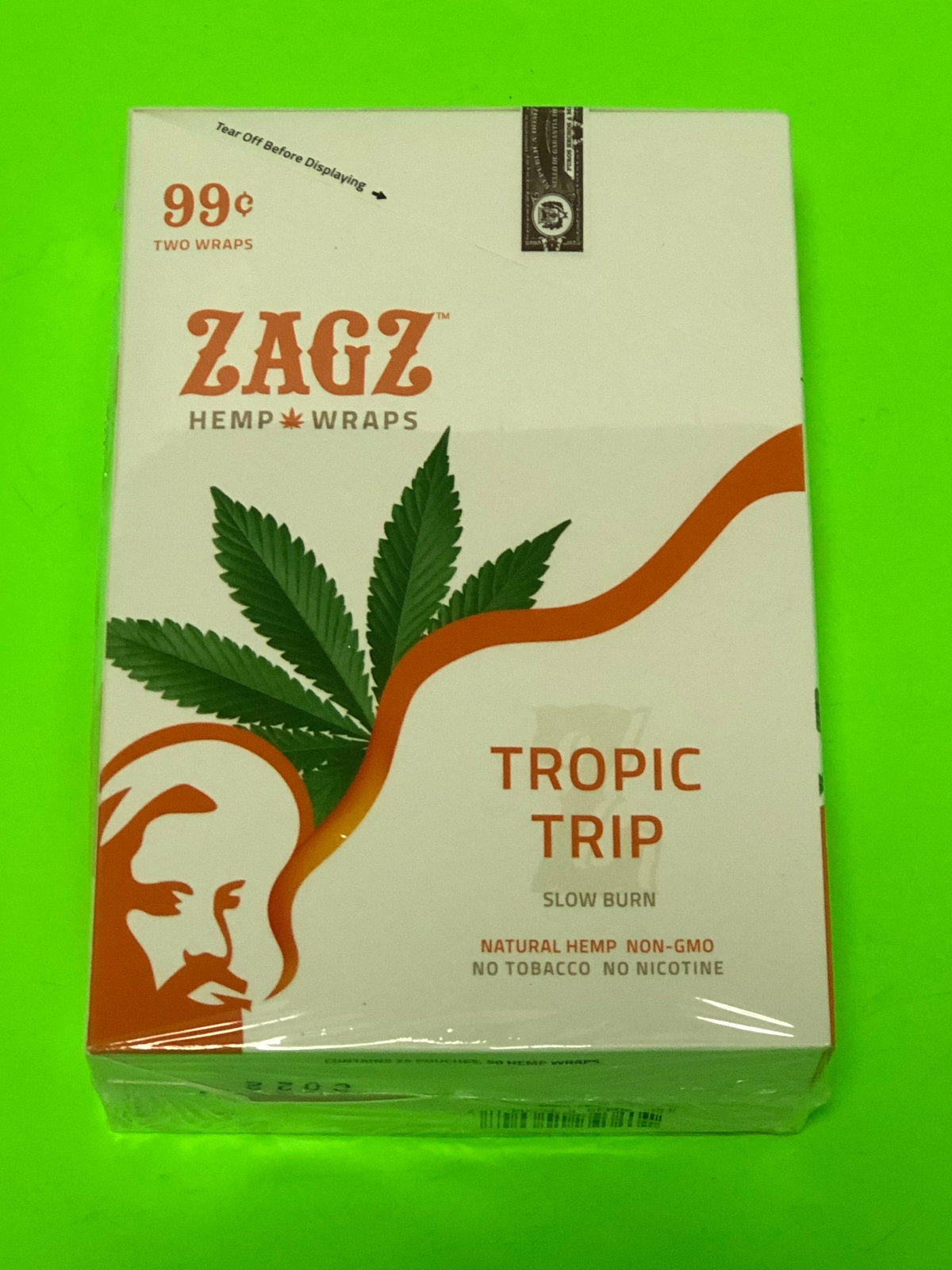 FREE GIFTS🎁Zagz Tropic Trip 50 High Quality Natural Hemp Rolling Paper🔥RARE💨♨