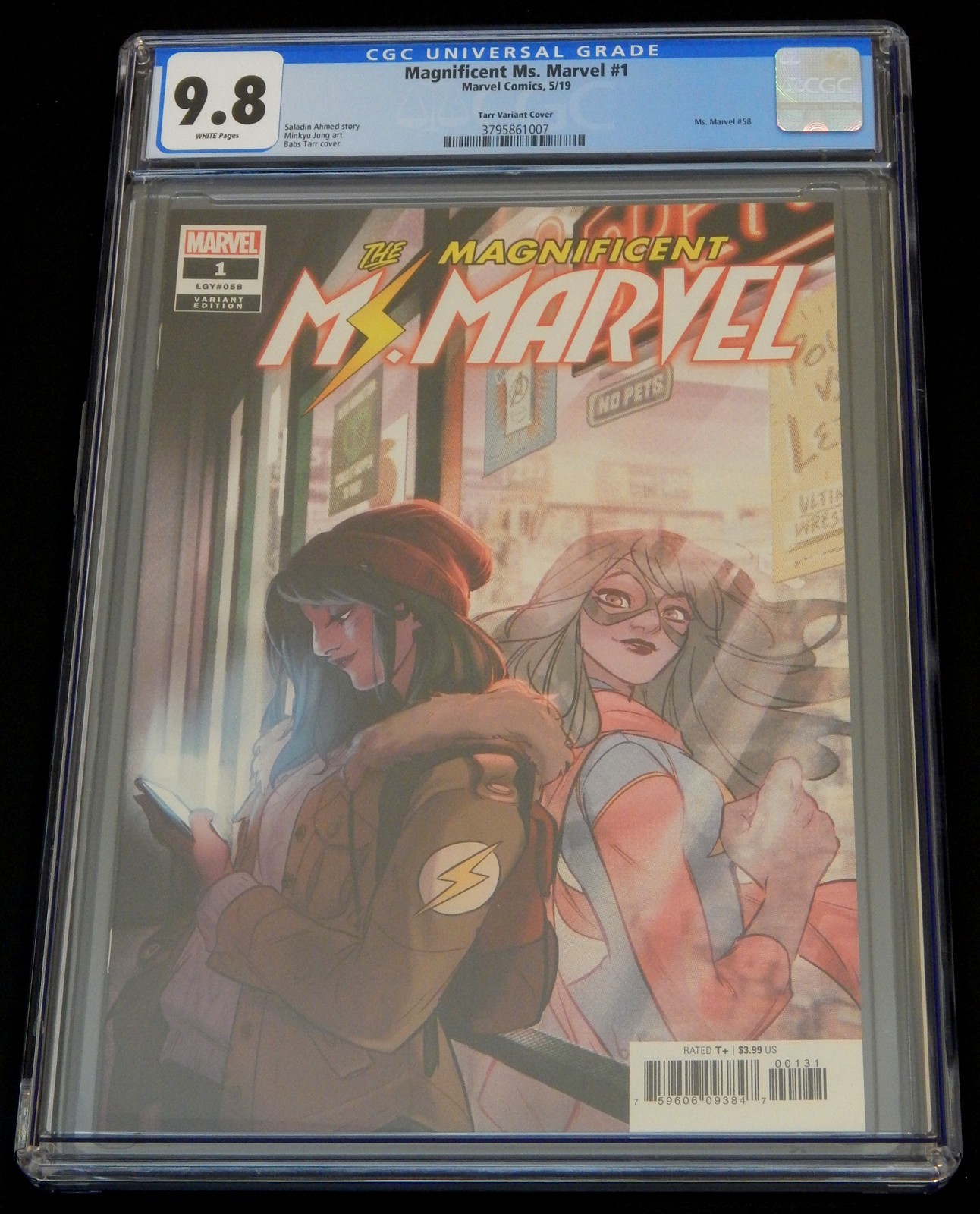 Magnificent Ms. Marvel #1 CGC 9.8 WP Babs Tarr Variant 1:25 Kamala Khan 2019