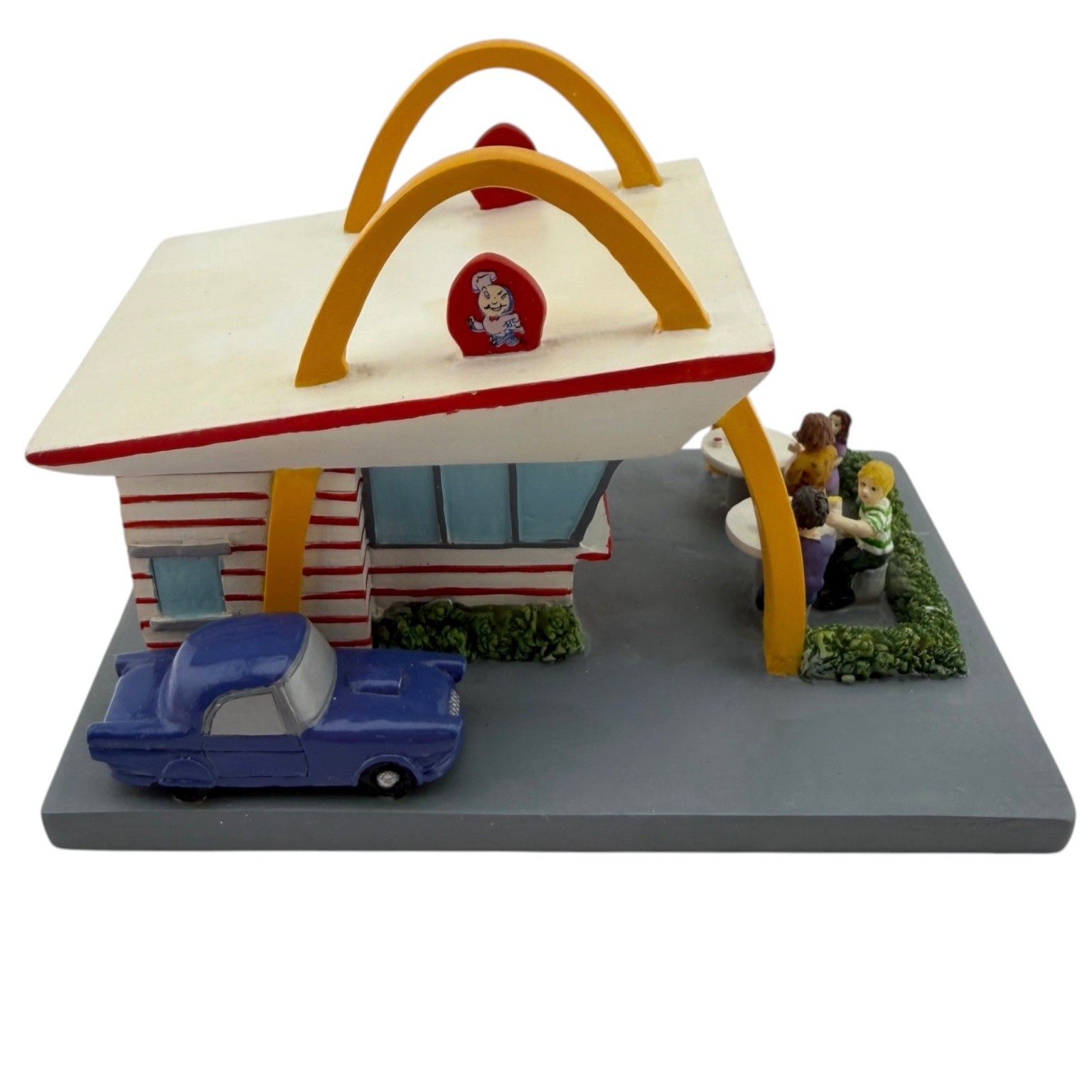 Rare NIB McDonald's Figurine Retro Restaurant Speedee Golden Arches 2004