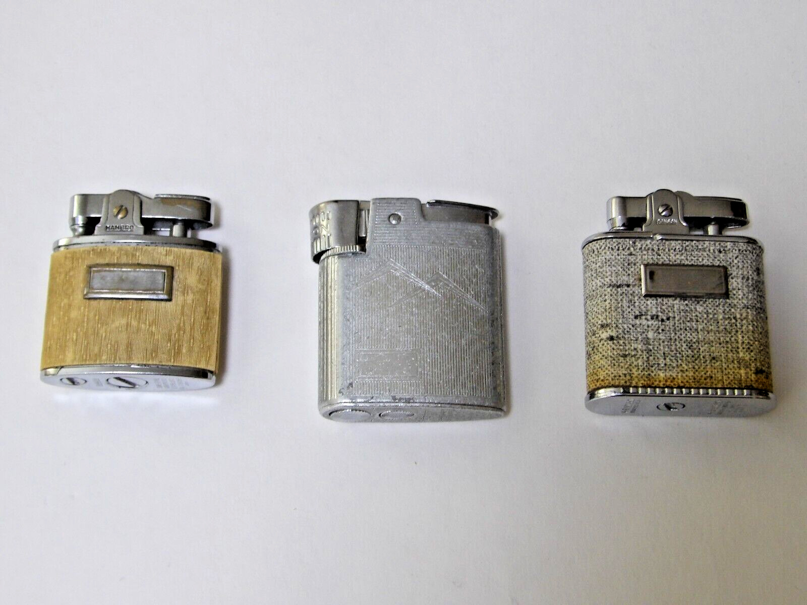 Lot of 3 Vintage Lighters Mambro Ronson