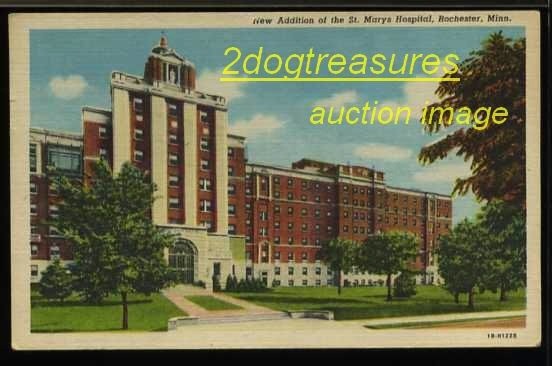 ROCHESTER MN NEW ADDITION OF THE ST MARYS HOSPITAL, OLD Minn Minnesota