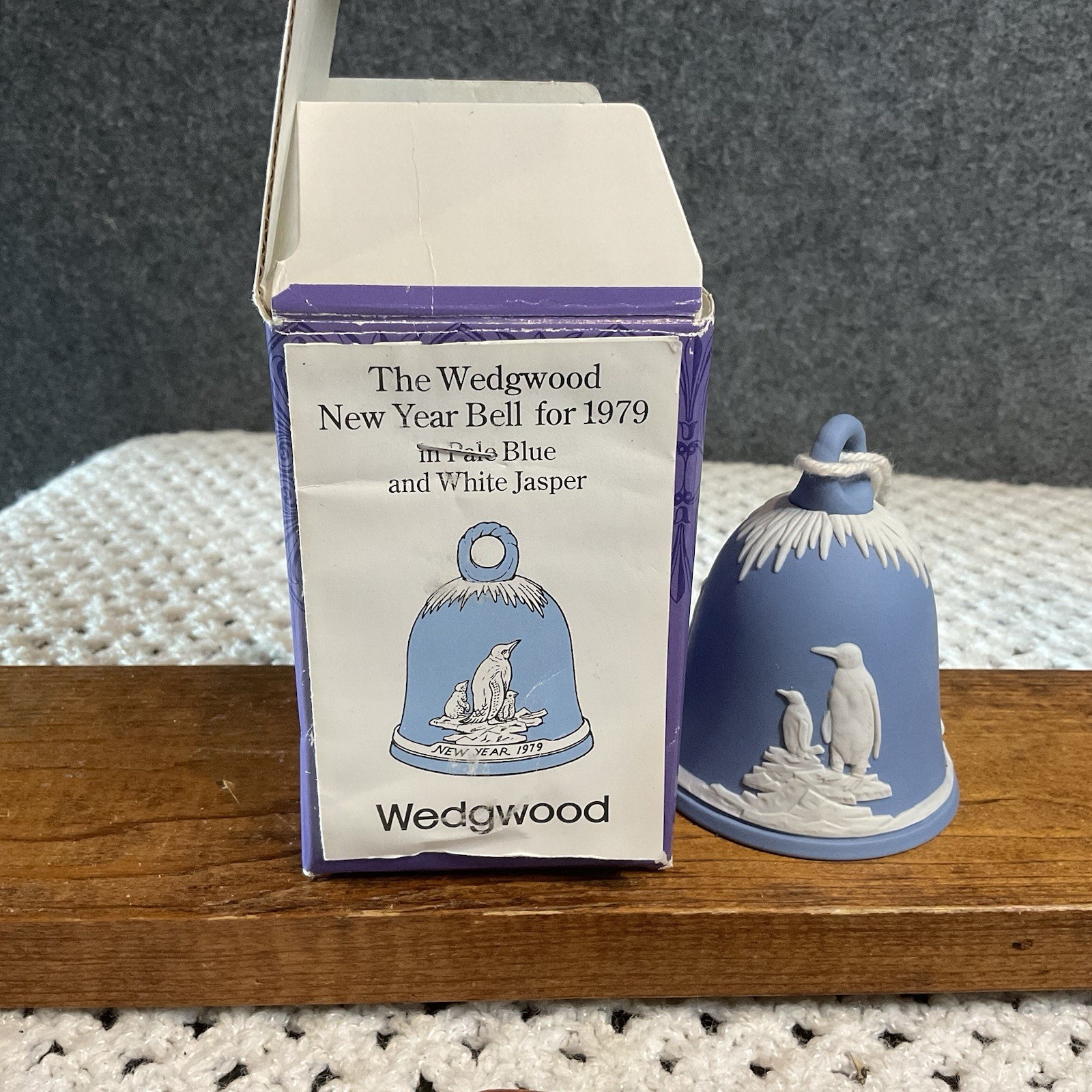 Wedgwood White on Blue Jasperware 1979 