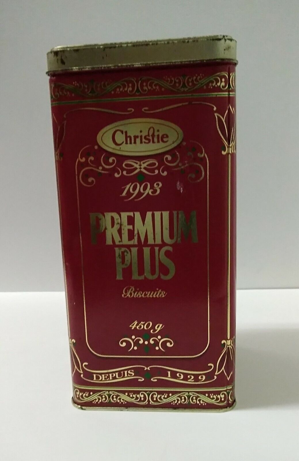 Christies 1993 Premium Plus Crackers/Biscuits Since 1929 collector empty Tin