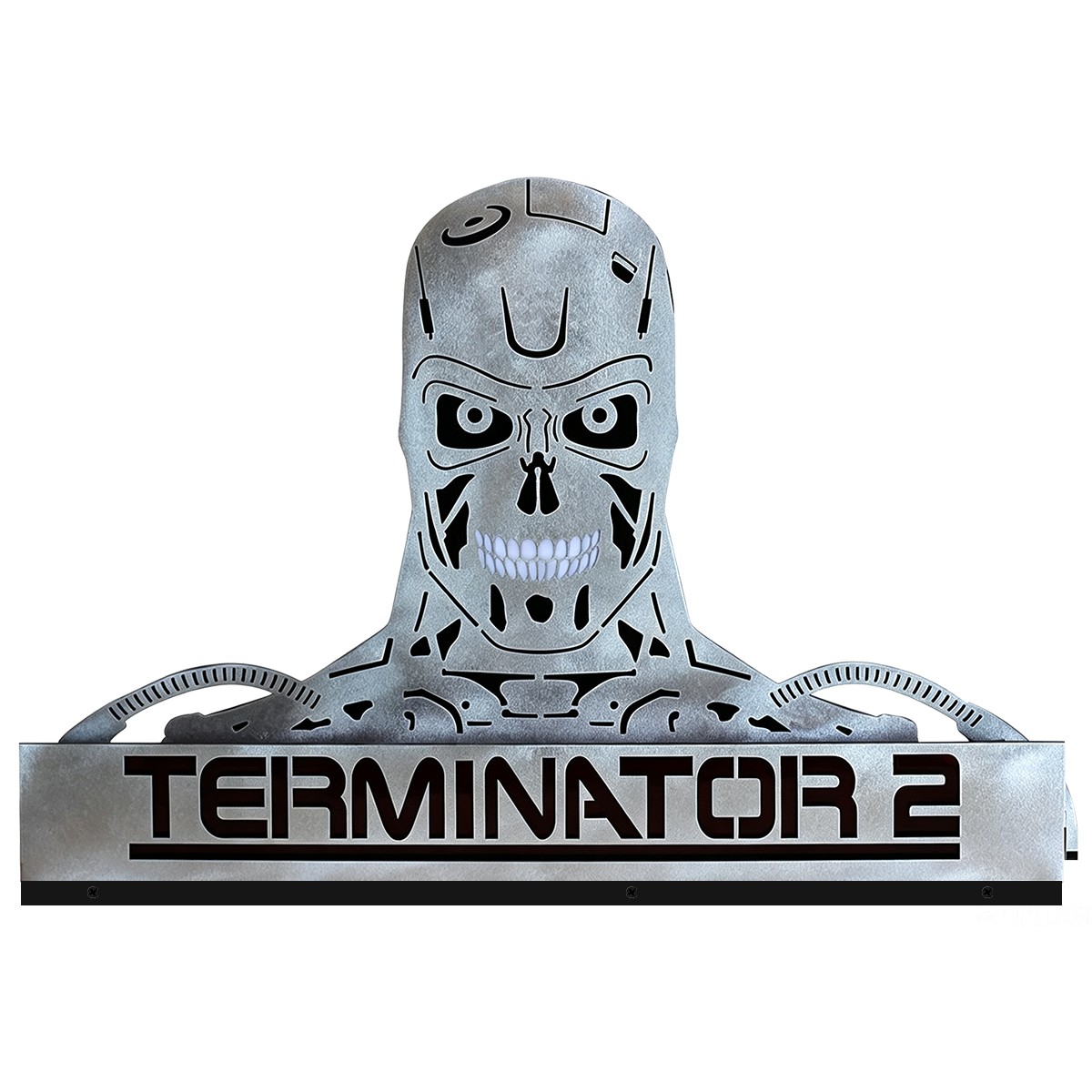Terminator 2 Pinball Topper Acrylic LED RGB Topper for Pinball Machine Game Sign