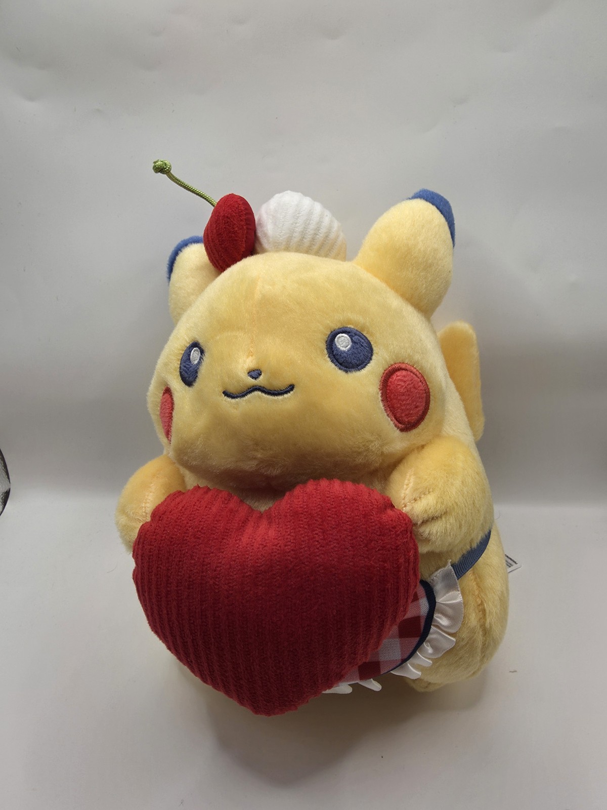 Pokemon Center Pikachu Sweetheart Diner Pikachu with Heart Plush 9 In.