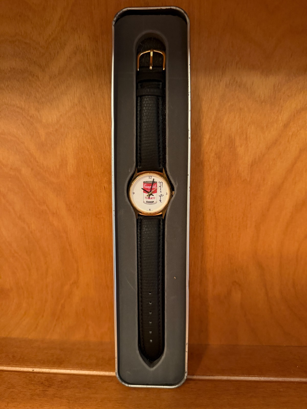 Vintage 1993 Campbell's Soup Andy Warhol Watch Vintage 1993 Campbell's Soup Andy Warhol Watch