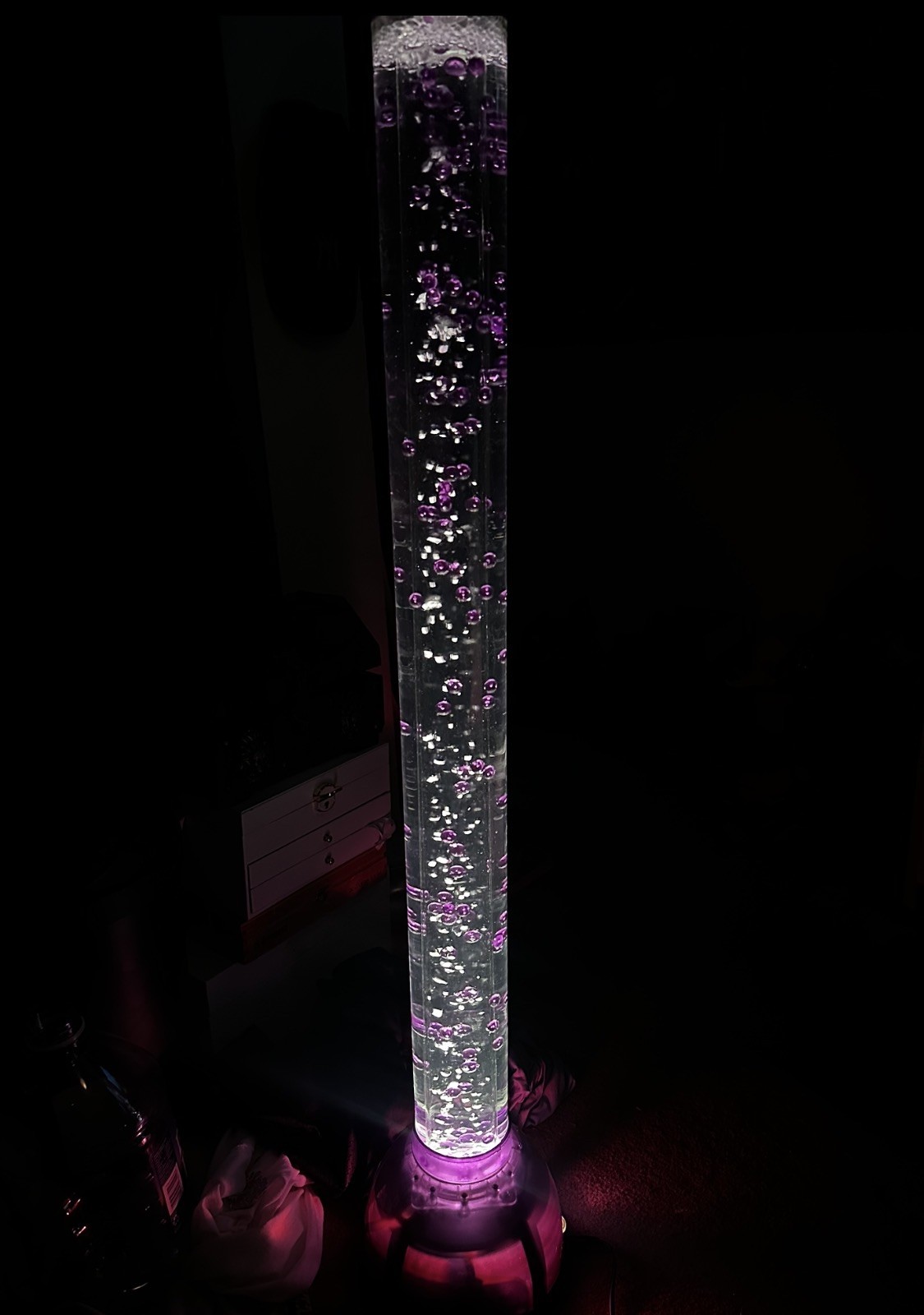 AQUA PEARL Lite PURPLE /PINK 39”Rare NIB Vintage Spencer’s Motion NEW