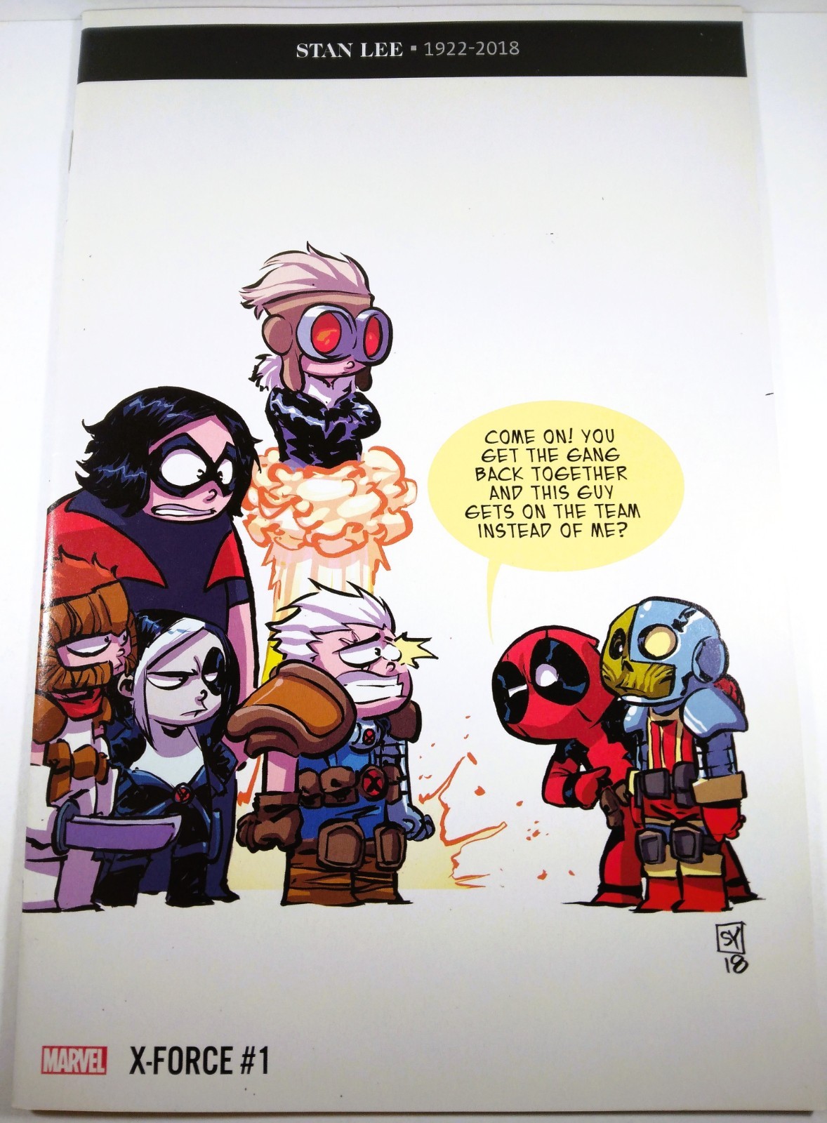🔴🔥 X-FORCE #1 SKOTTIE YOUNG BABY VARIANT MARVEL X-MEN 2019 CABLE DEADPOOL VF