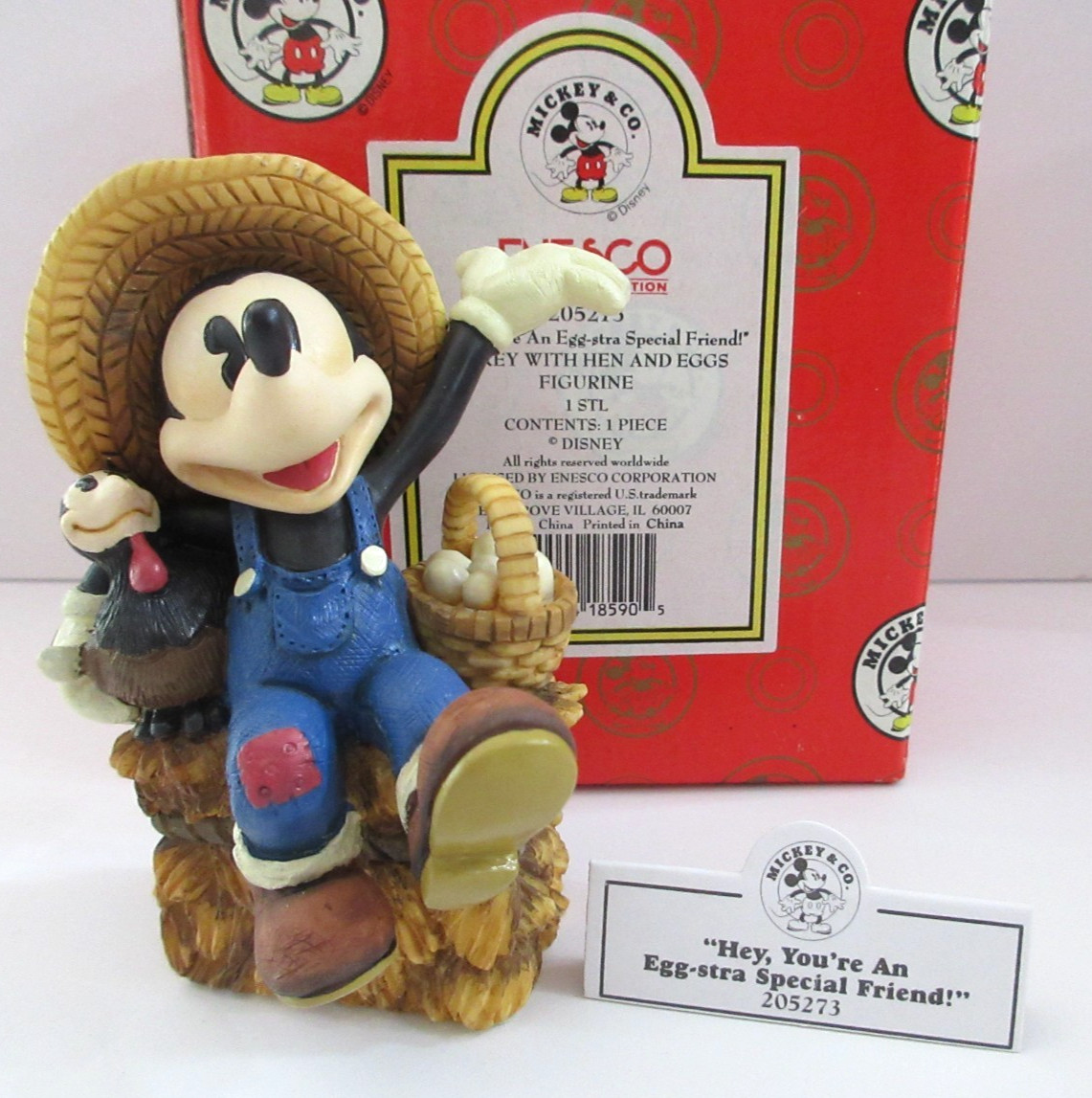 Hey, You\'re An Egg-Stra Special Friend Enesco Disney Mickey & Co 205273 - BOX