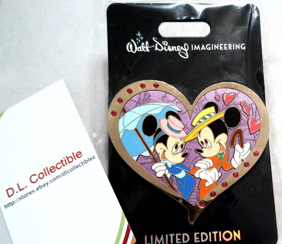 Disney Mickey Mouse WDI Valentines LE 300 Mickey Minnie Mouse PIN