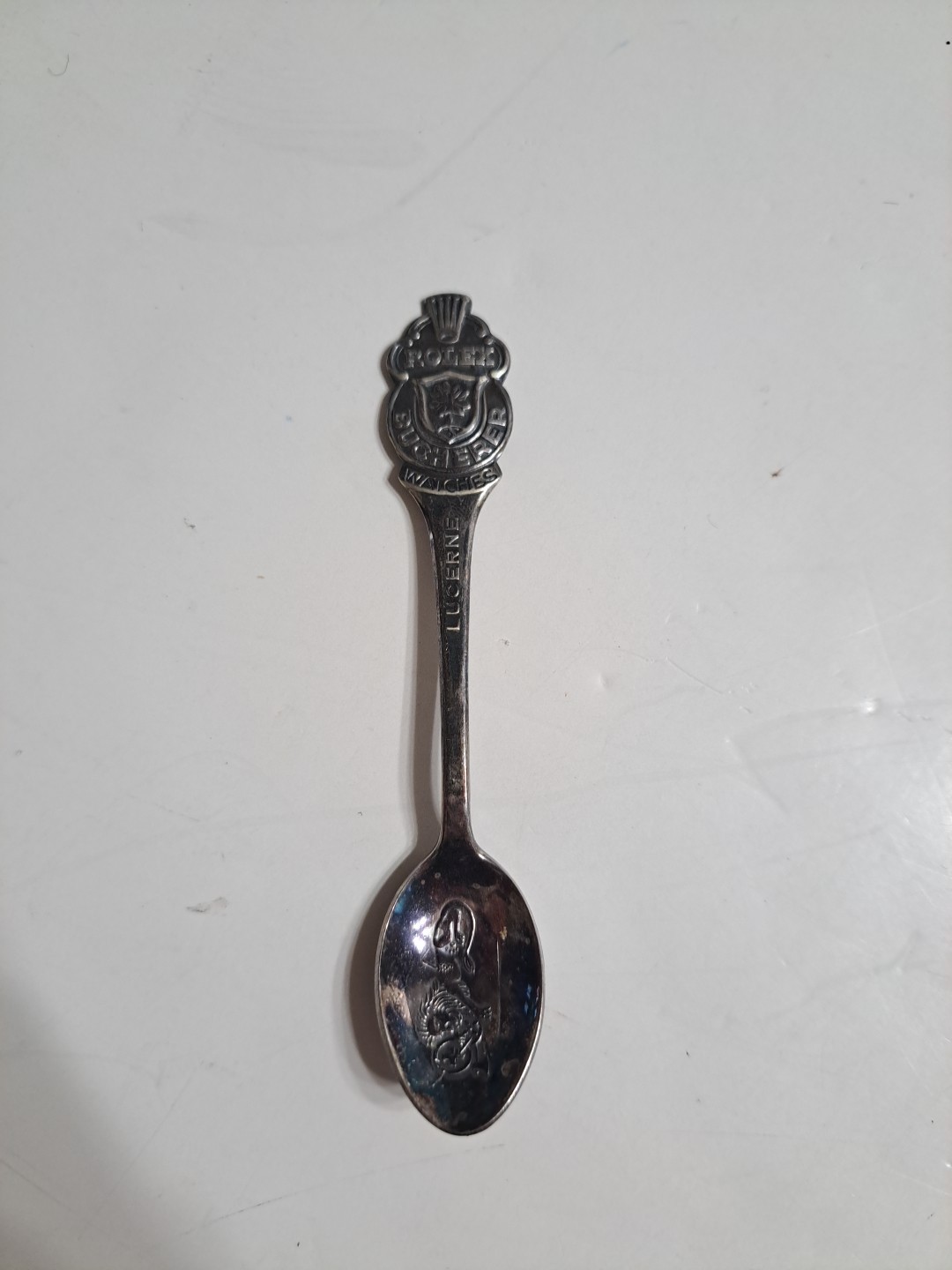 Vintage Rolex Bucherer Watches Souvenir Lucerne Spoon Marked B 100 12