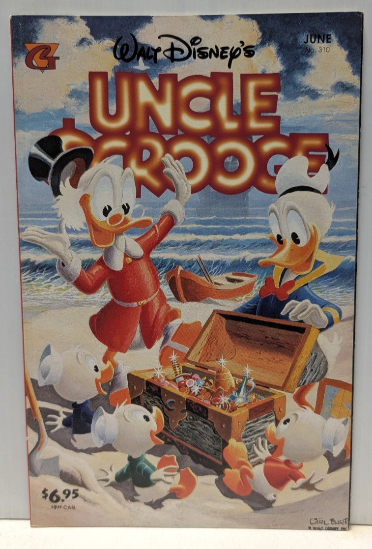 UNCLE SCROOGE 310 CARL BARKS COVER GLADSTONE WALT DISNEY VF