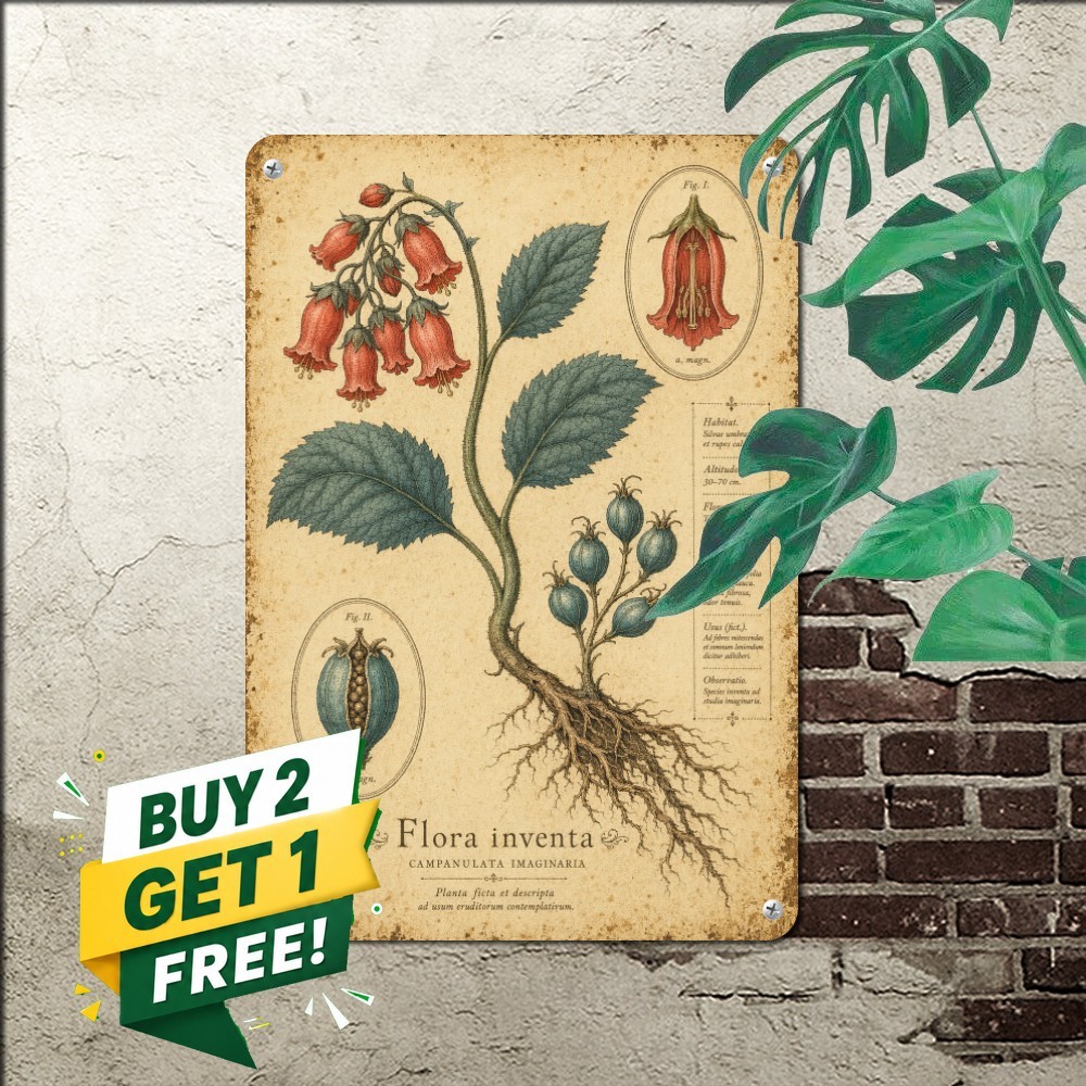 vintage botanical illustration plate rooted plant anatomy diagram