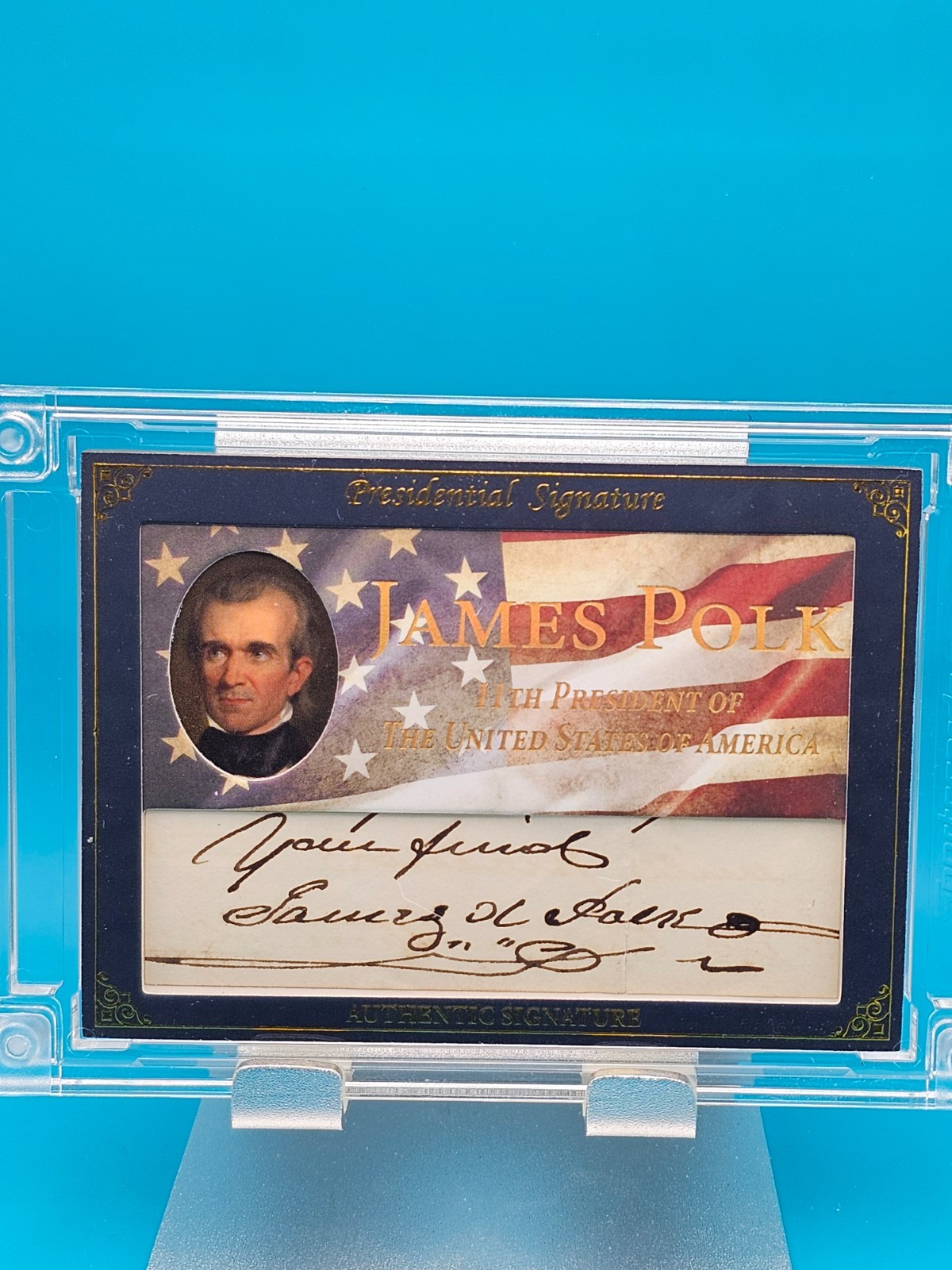 2025 A Word From POTUS  James K. Polk Authentic Signature Autograph 1/2 SHARP