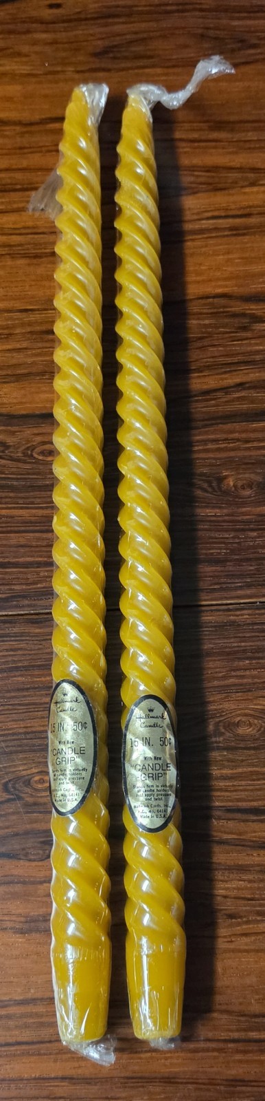 VTG 70s Hallmark Spiral Twist Candles 13\