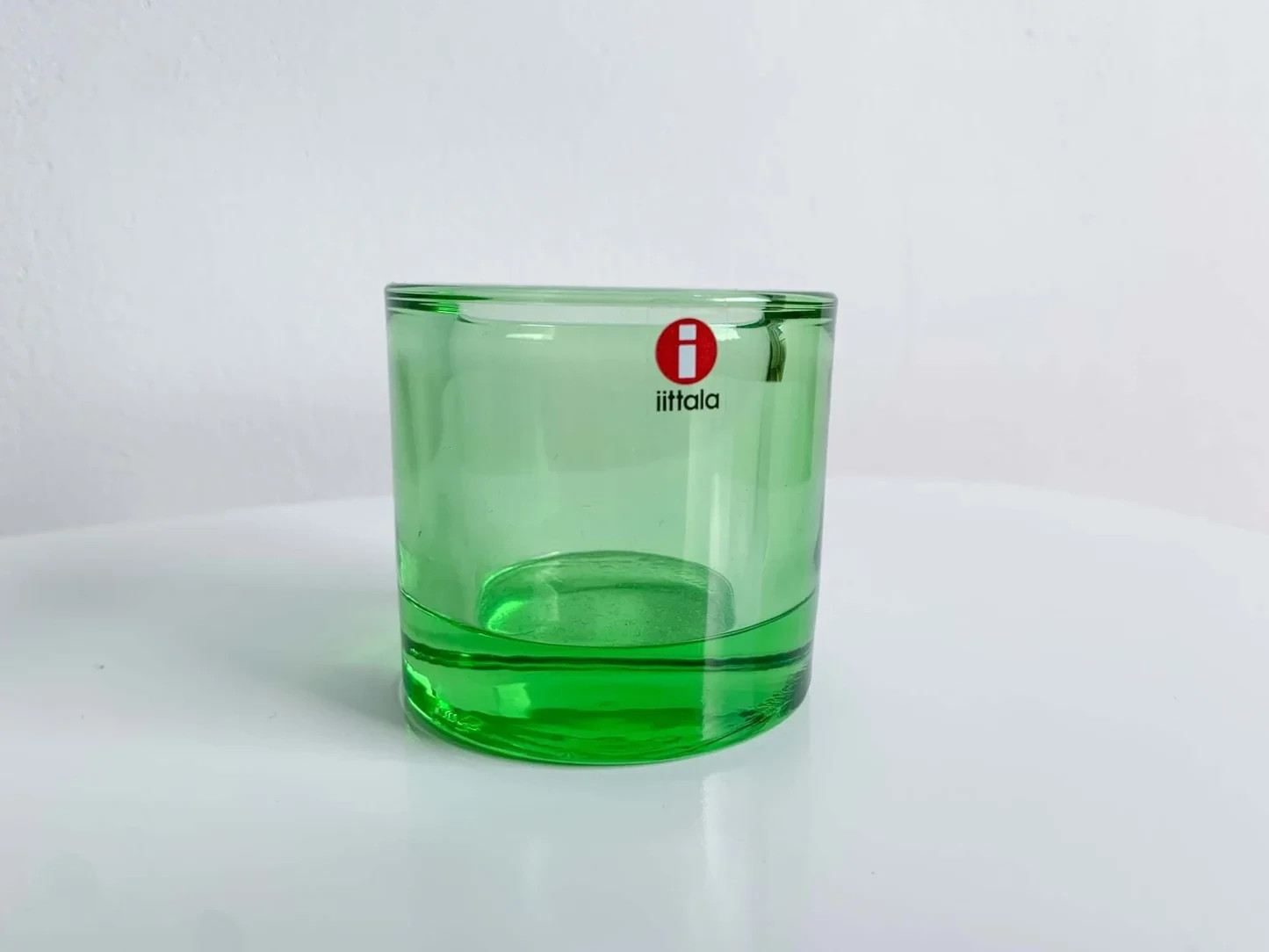 IITTALA Marimekko  Heikki Orvola Kivi  Apple Green Votive Tealight Candle Holder