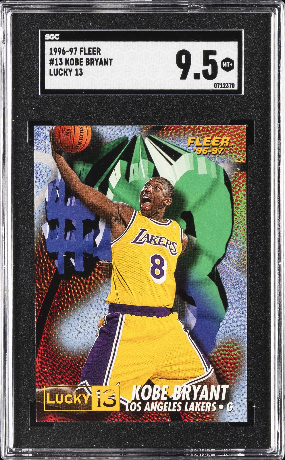 1996-97 FLEER LUCKY 13 #13 KOBE BRYANT SGC 9.5