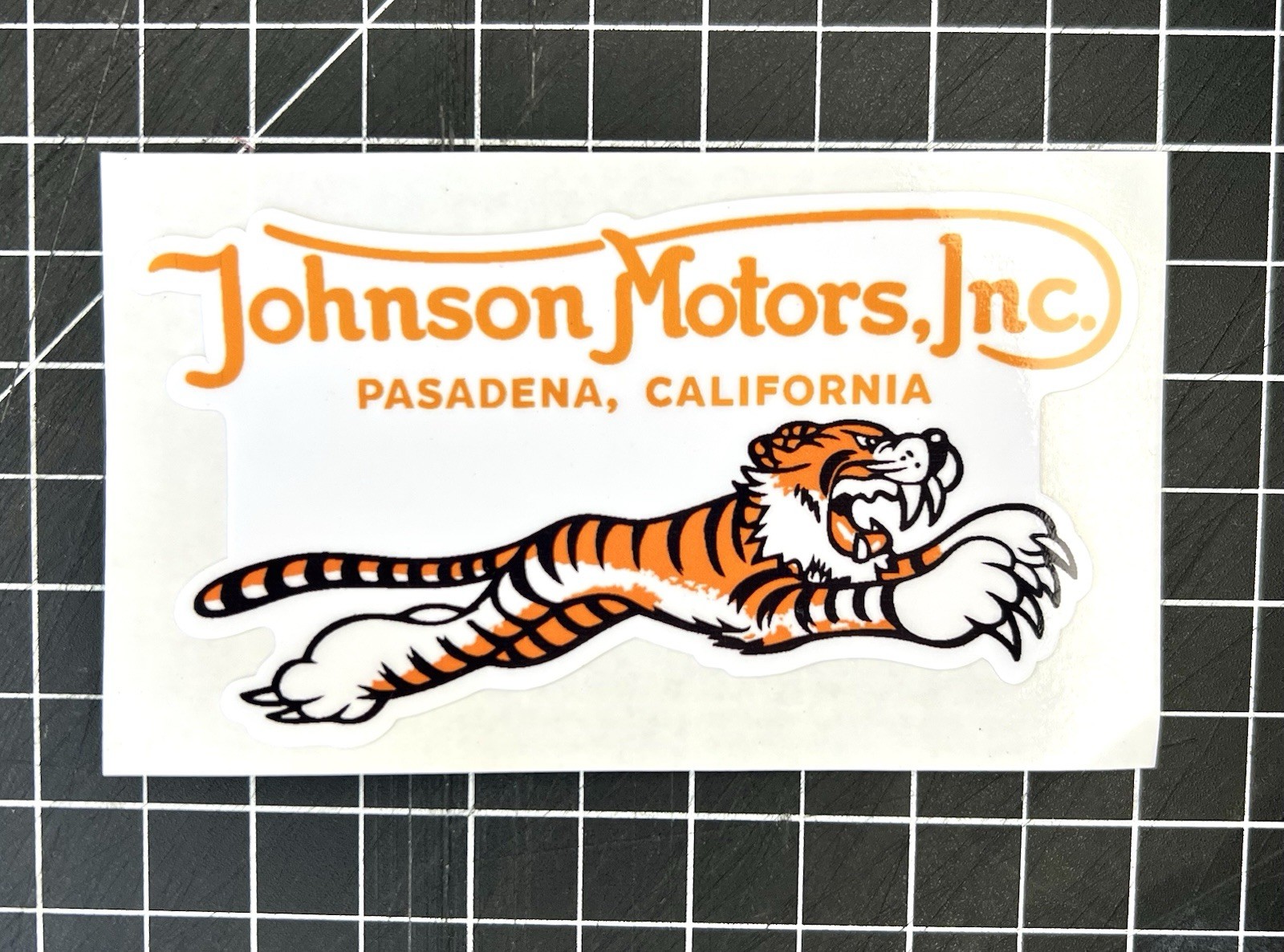New Johnson Motors Tiger New Sticker Vintage Motorcycle Triumph Indian BSA